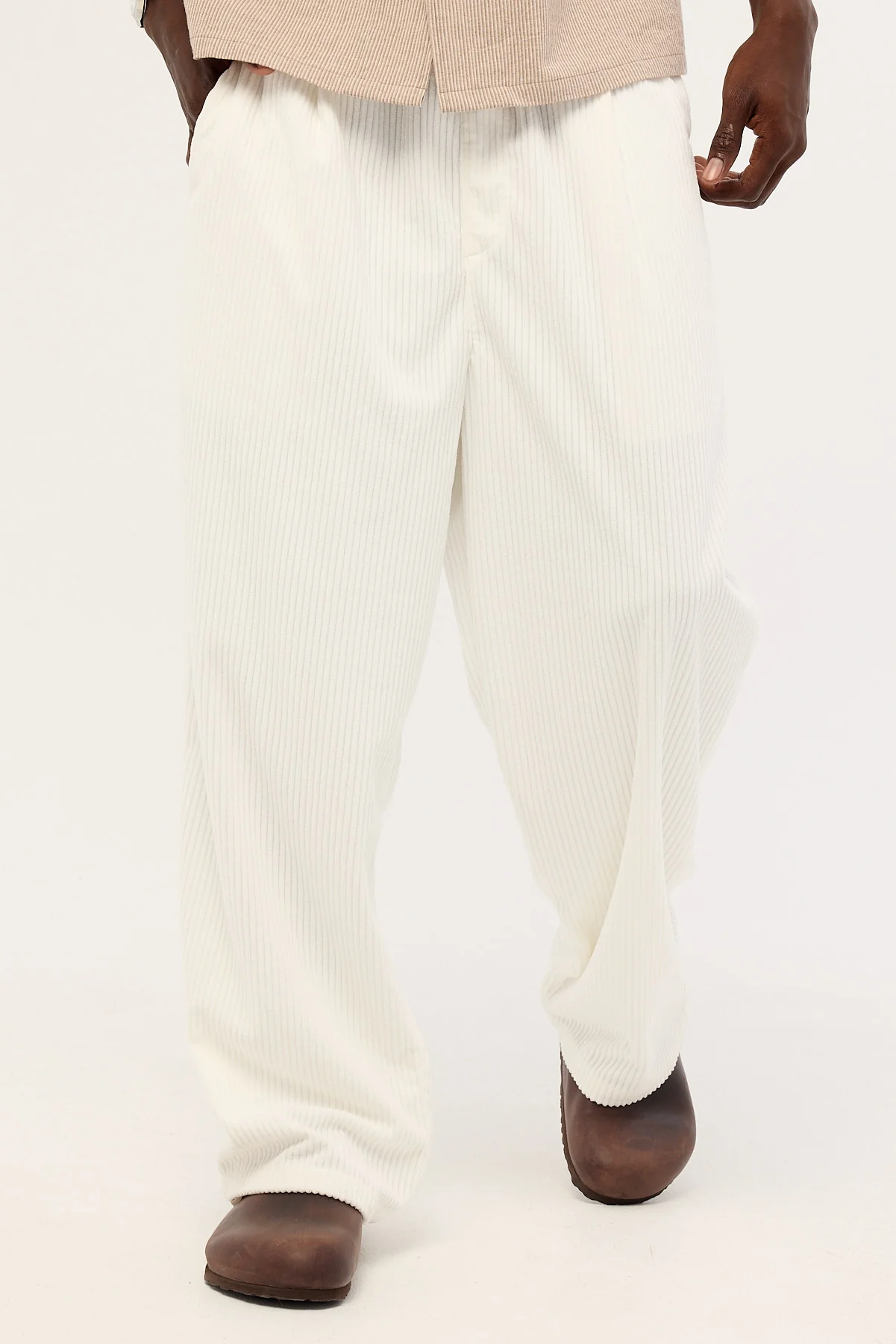 Common Need Otis Baggy Cord Pant Off White - Image 2