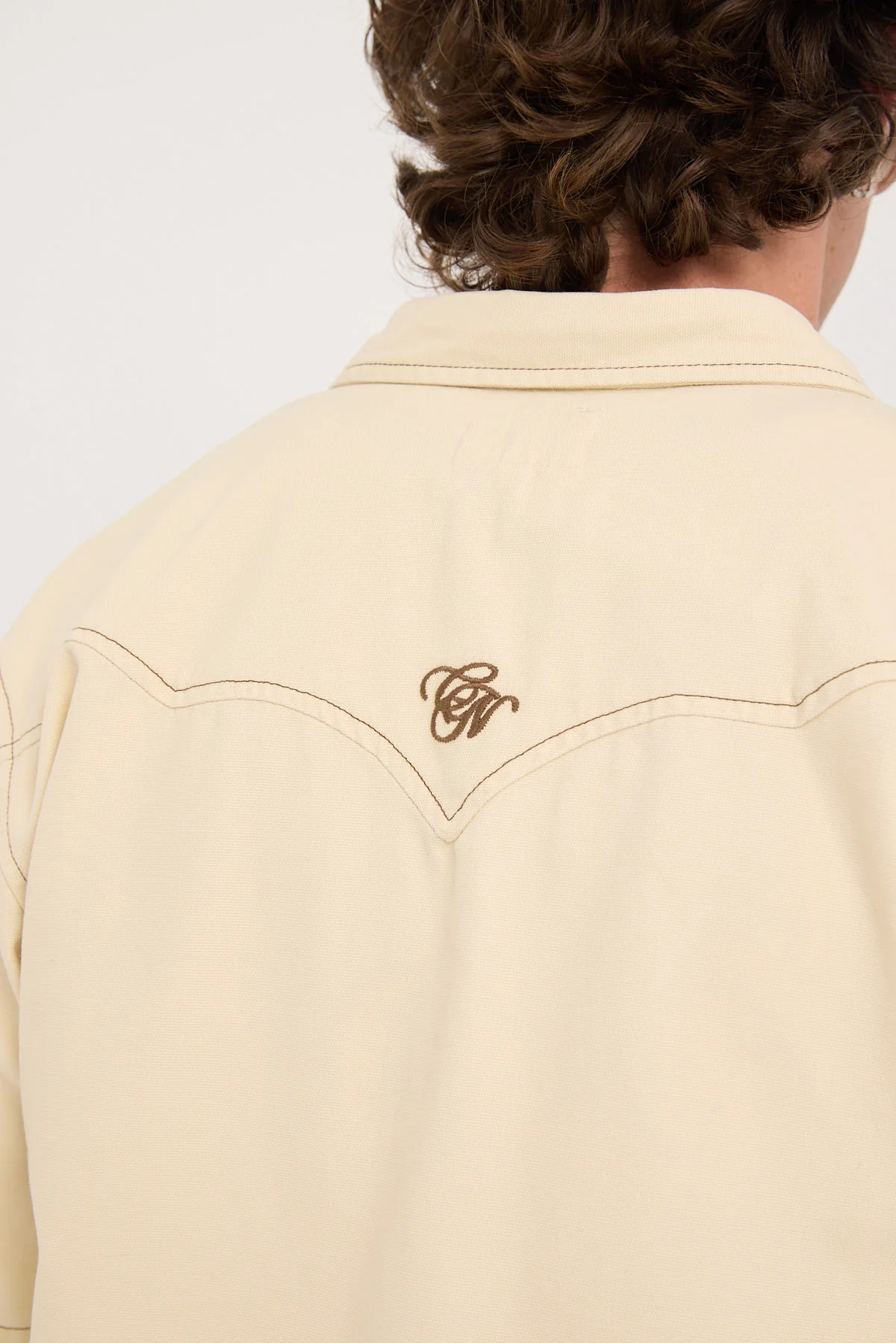 Common Need Outlaw Western Shirt Off White - Image 7