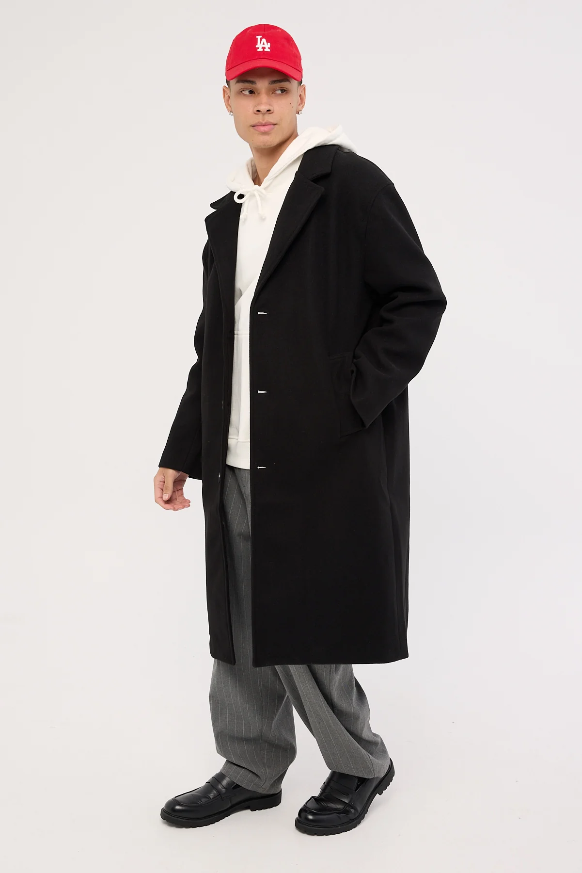 Common Need Oversize Coat Black - Image 3
