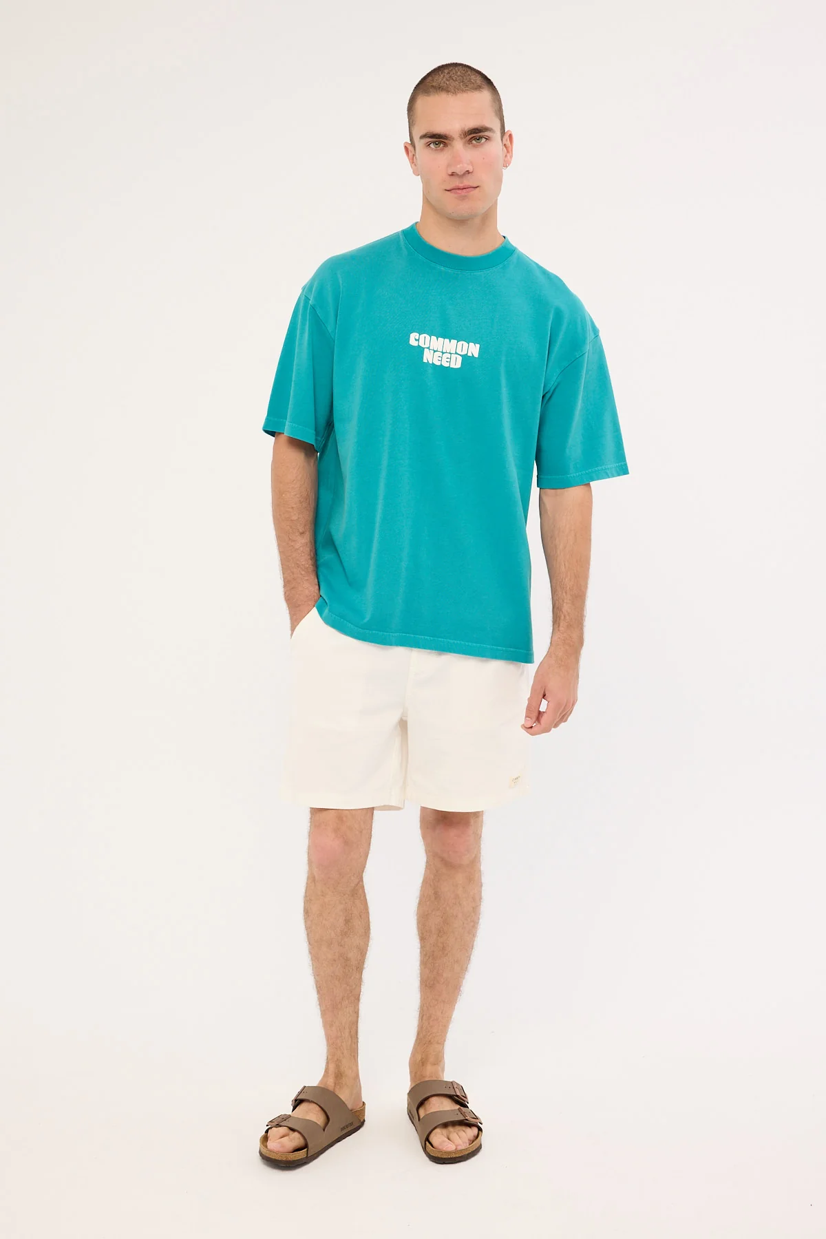 Common Need Quest Heavyweight Easy Tee Washed Teal - Image 3