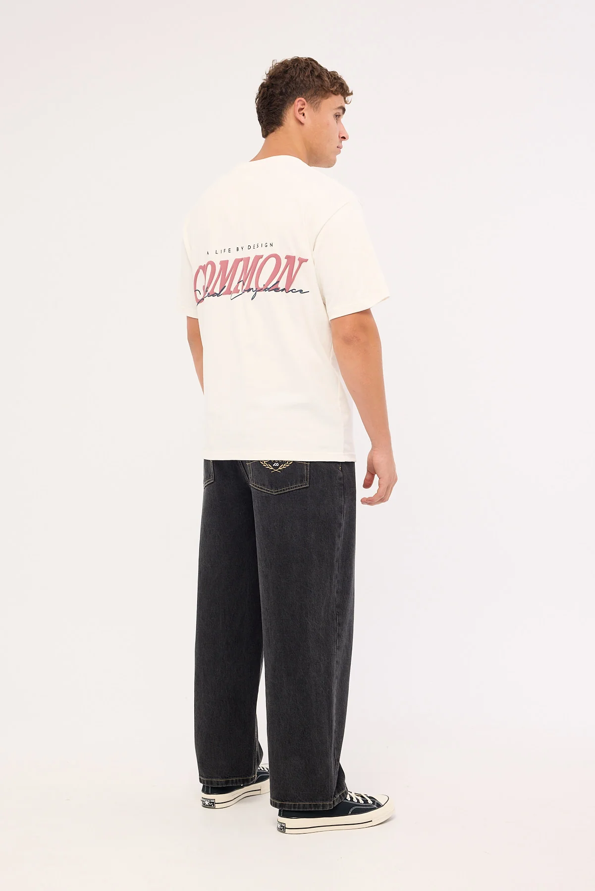 Common Need Refine Baggy Jean Washed Black - Image 6