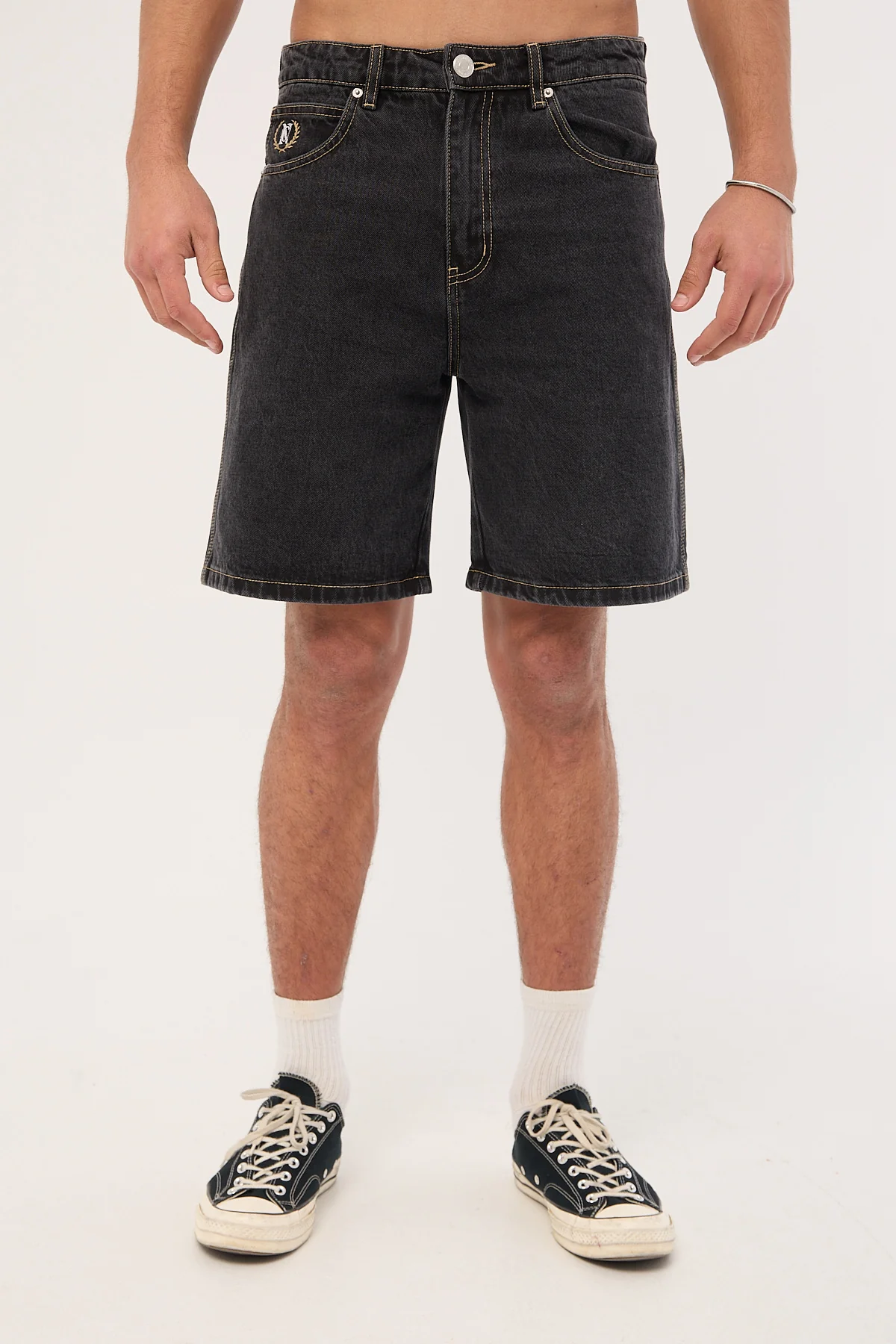 Common Need Refine Denim Jort Storm Black - Image 8