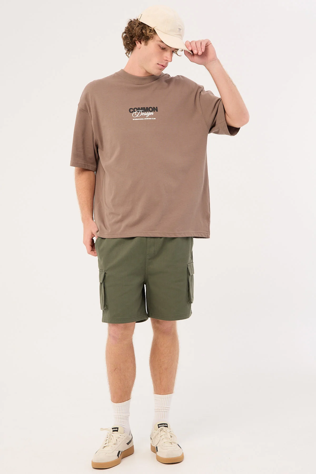 Common Need Relaxed Cargo Short Khaki Green - Image 2