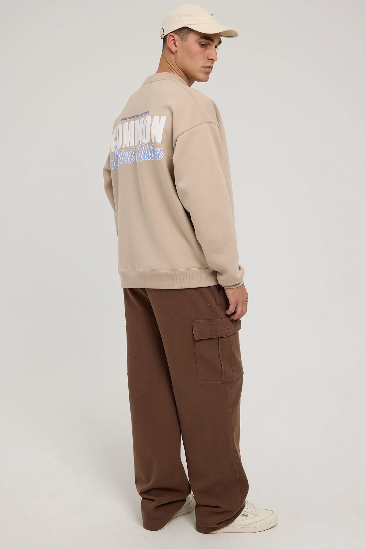 Common Need Relaxed Organic Cargo Pant Walnut - Image 4