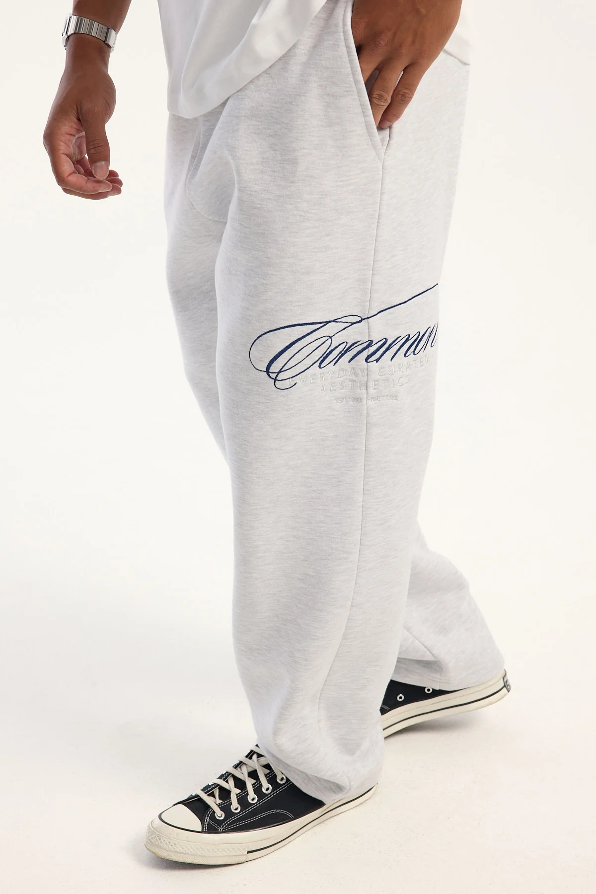 Common Need Repose Baggy Sweatpant Snow Marle - Image 5
