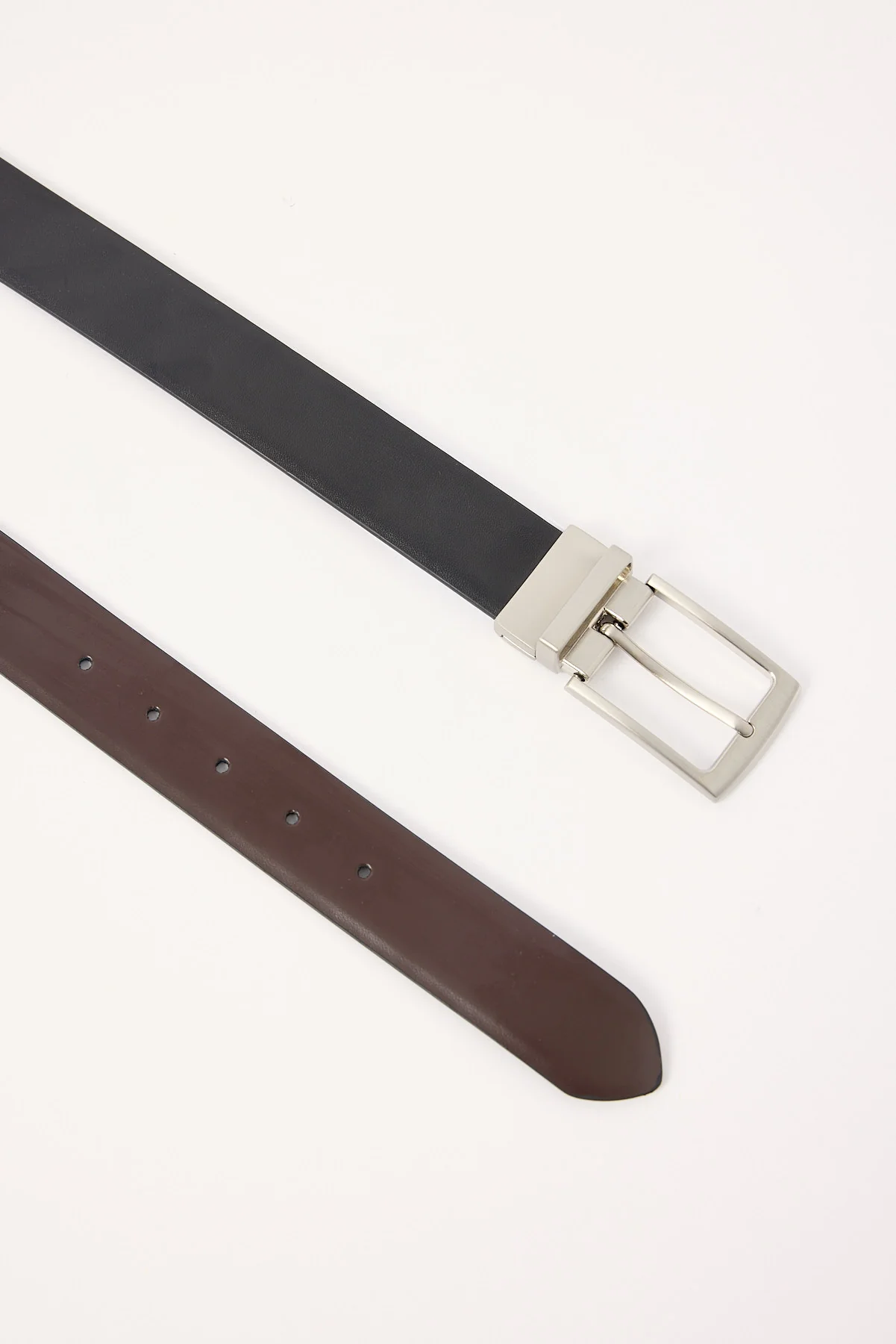 Common Need Reversible Leather Belt Black/Brown - Image 2