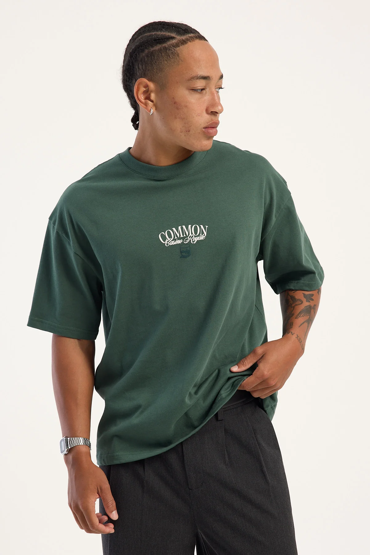 Common Need Royale Heavyweight Easy Tee Field Green - Image 2