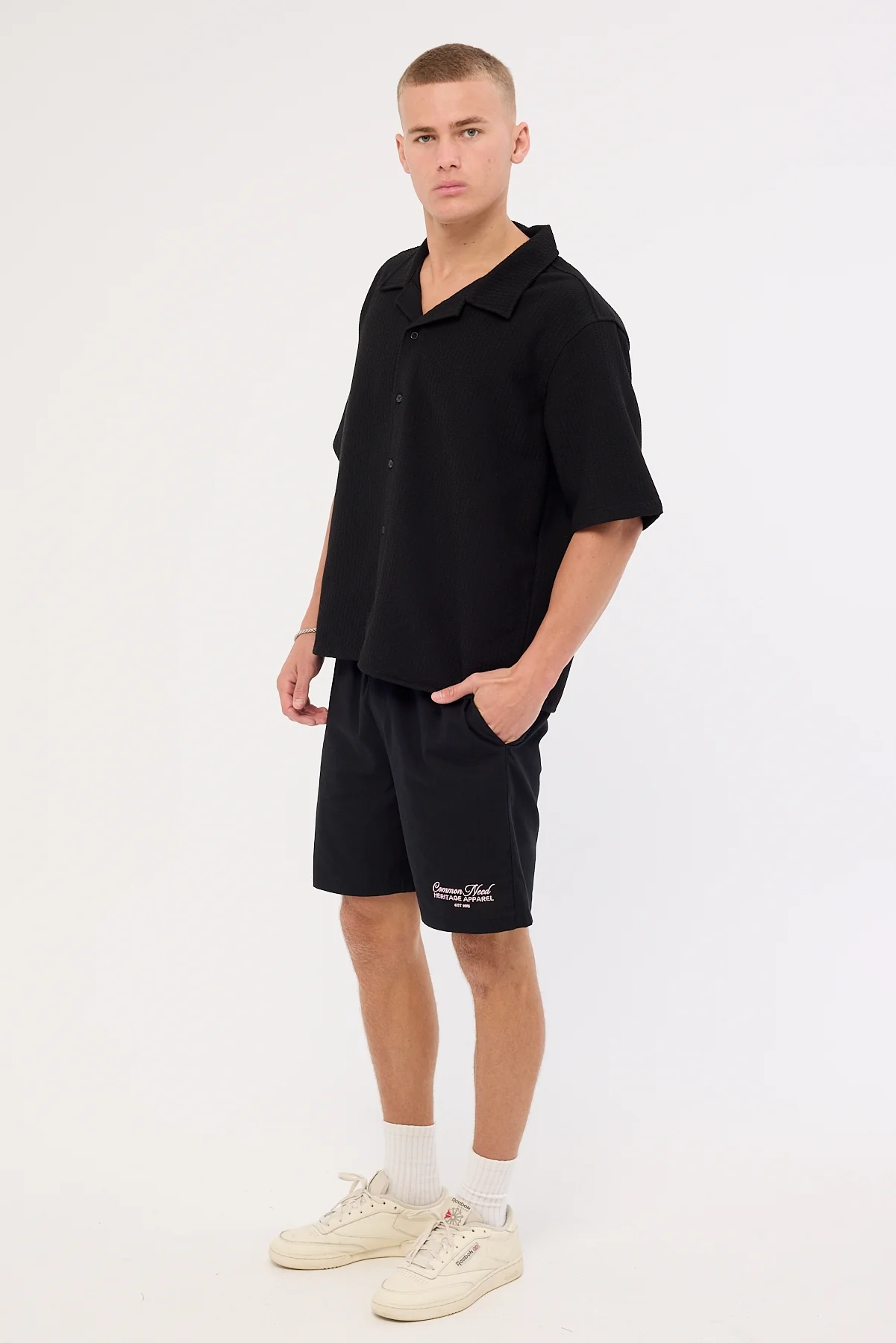 Common Need Royalty Elastic Waist Short Black - Image 11