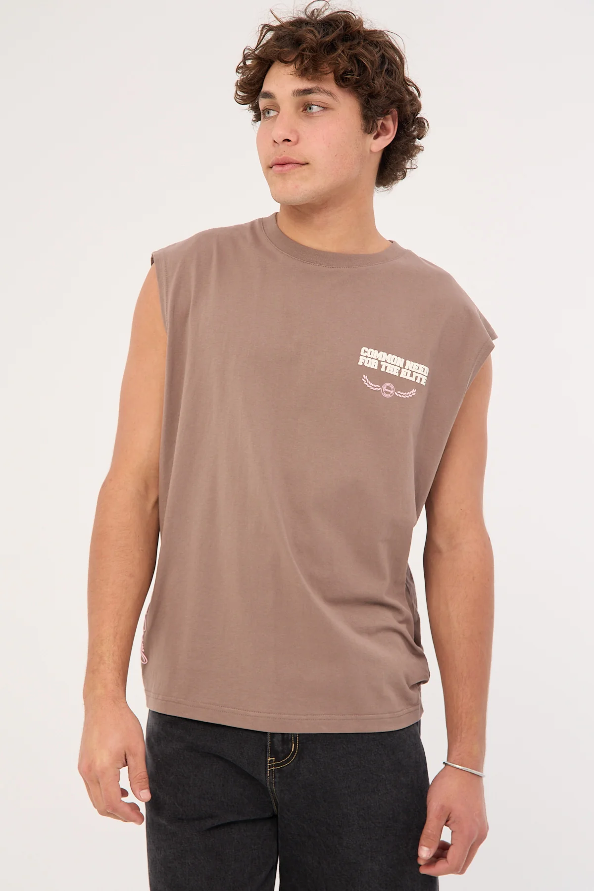 Common Need San Francisco Muscle Tank Taupe - Image 4