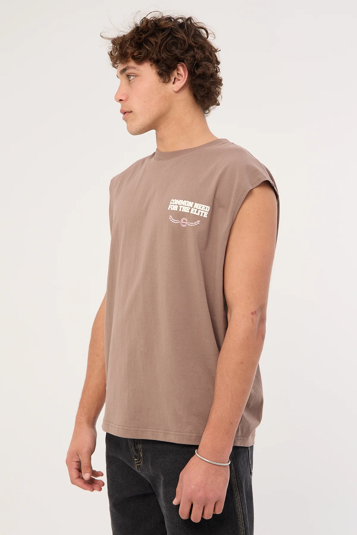 Common Need San Francisco Muscle Tank Taupe - Image 5