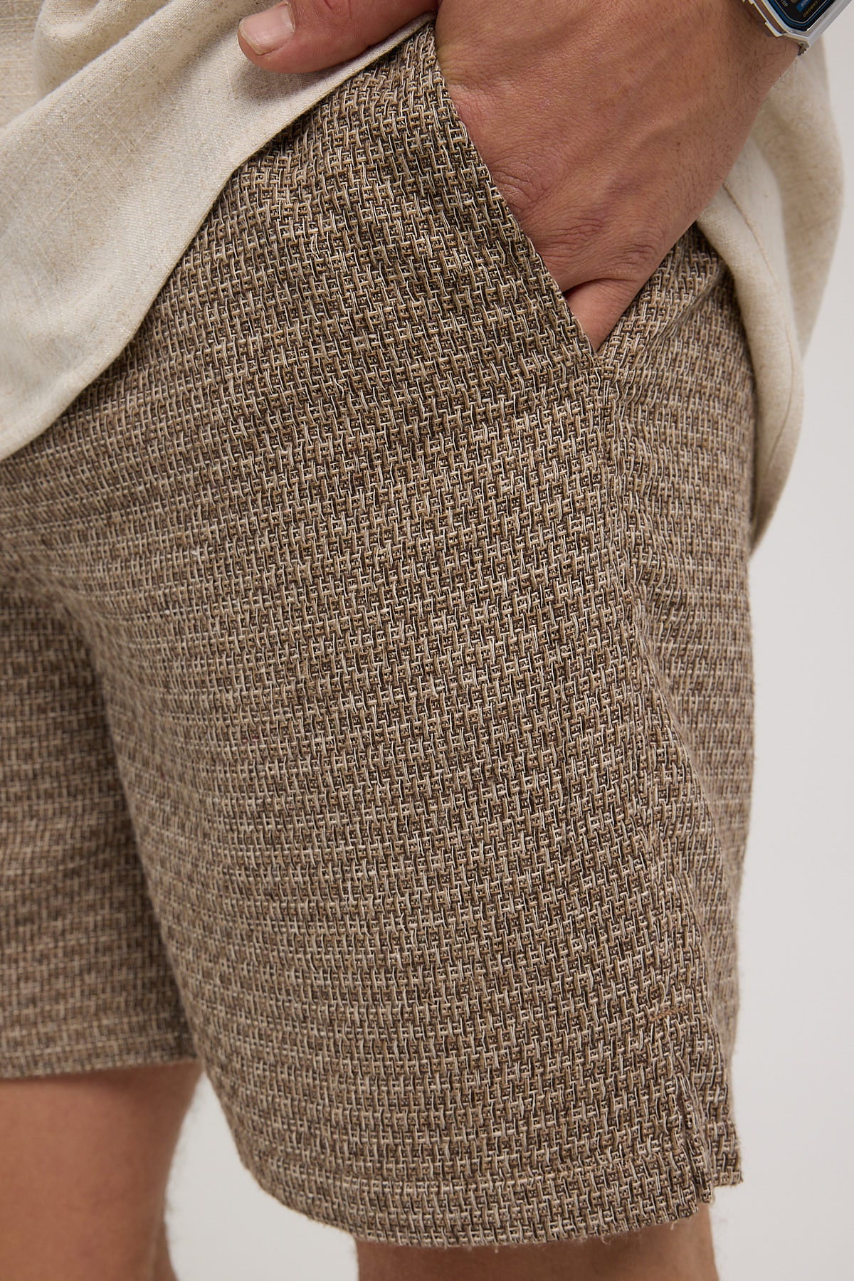 Common Need Soho Textured Short Brown Marle - Image 5