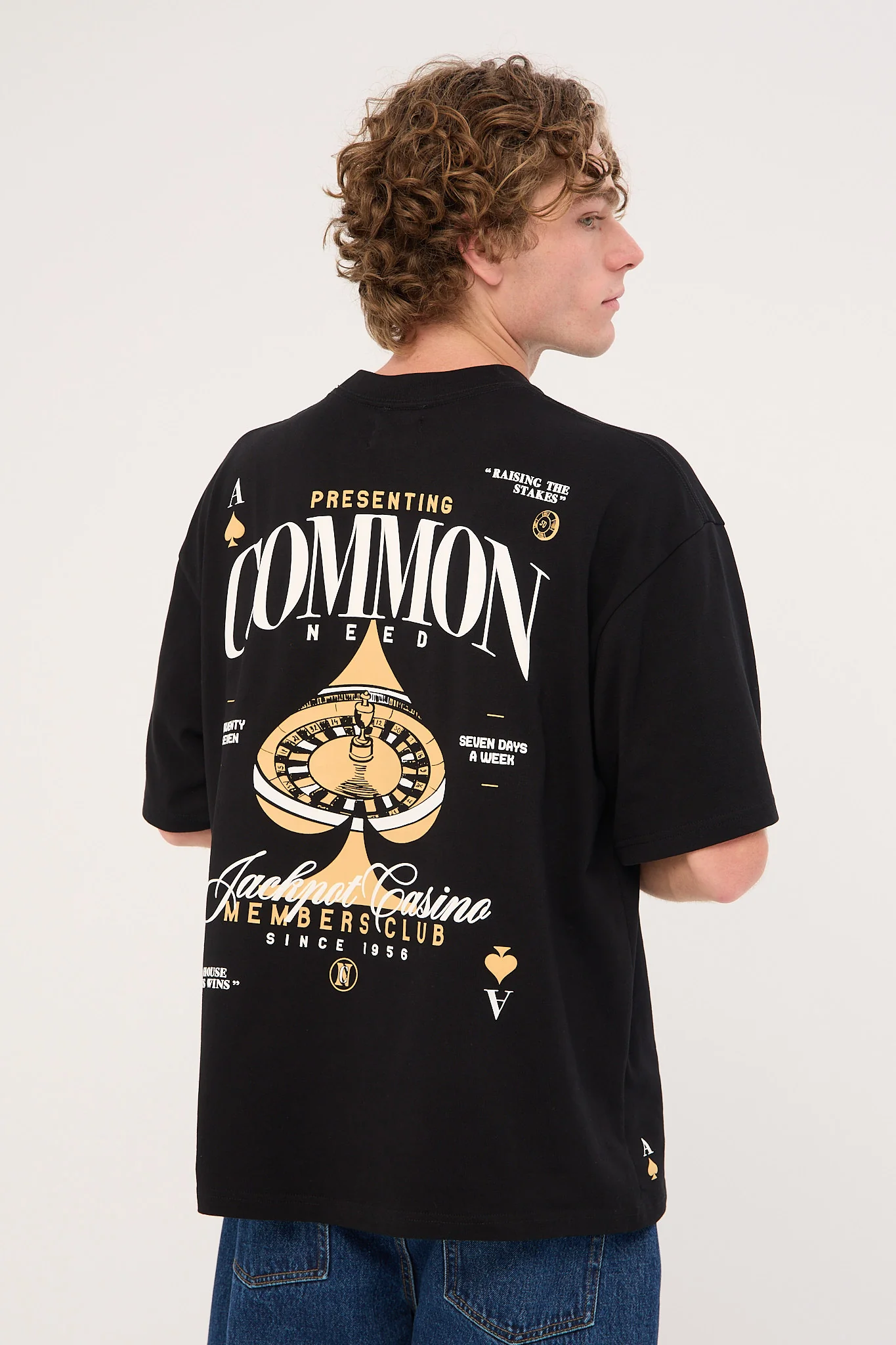 Common Need Stake Heavyweight Easy Tee Black - Image 5