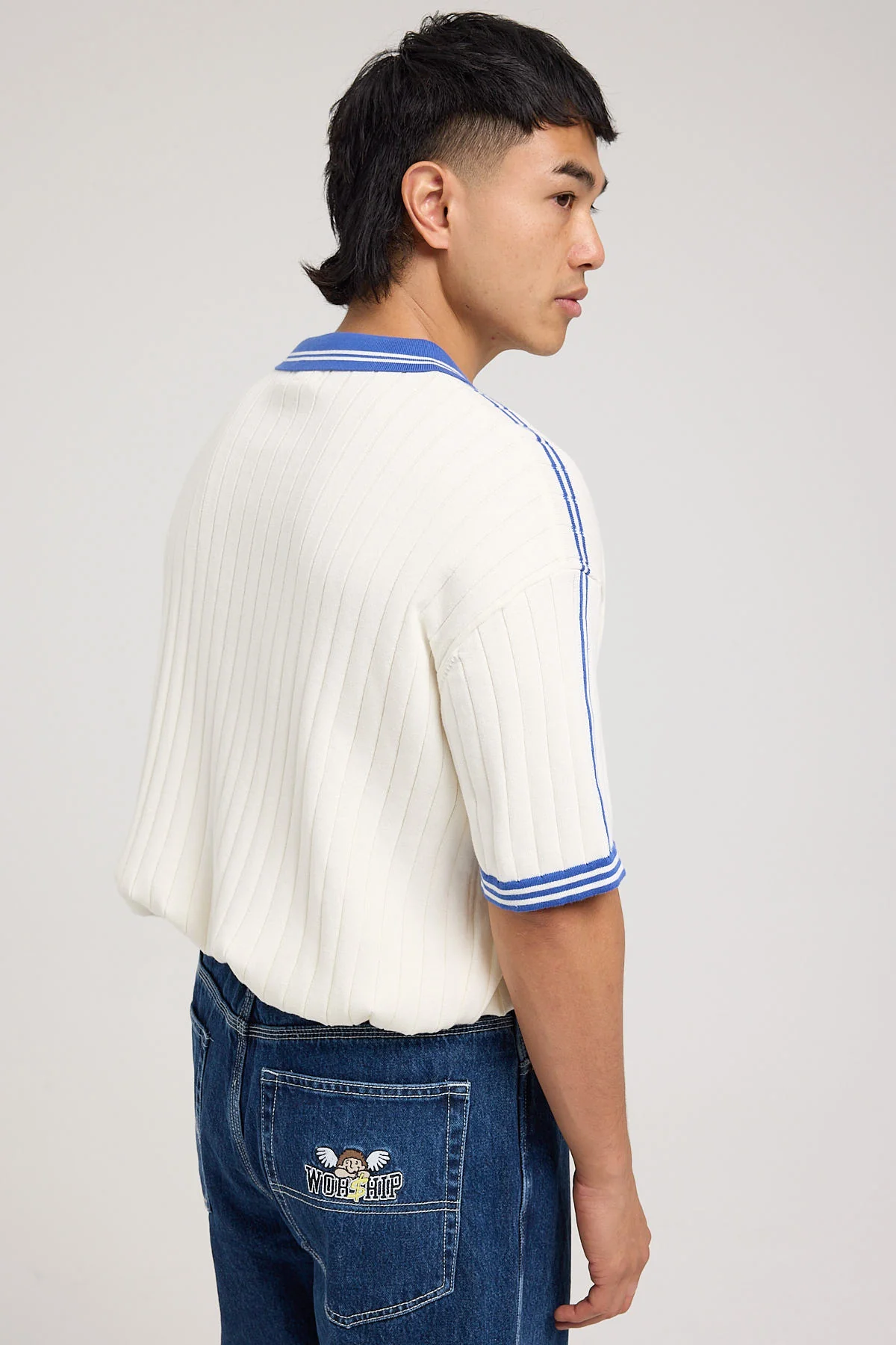 Common Need Sterling Knit Soccer Jersey White - Image 4