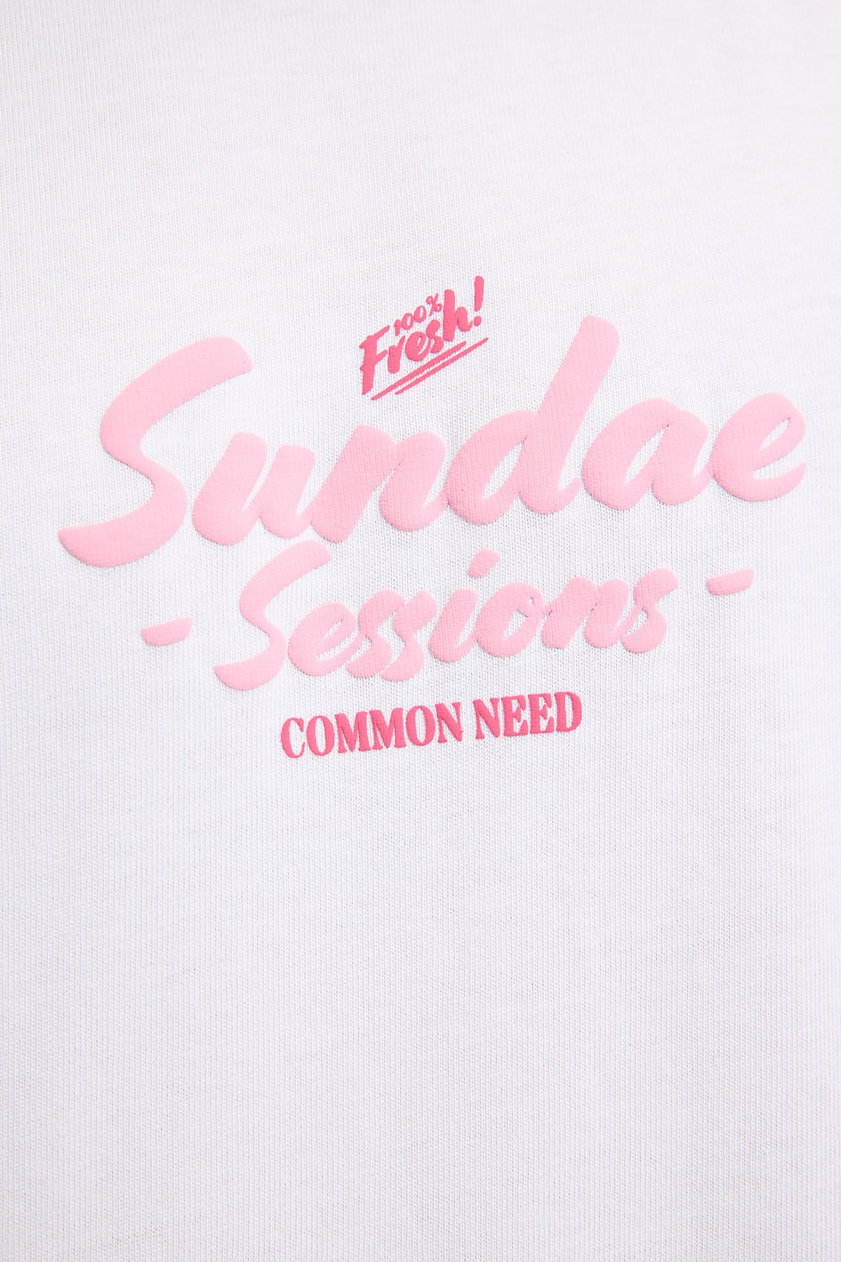 Common Need Strawberry Sundae Heavyweight Easy Tee White - Image 6