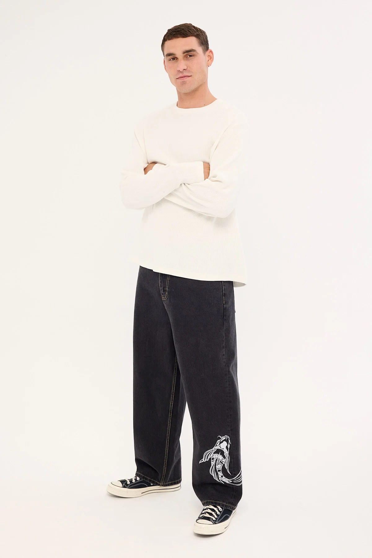 Common Need Sumi Baggy Jean Storm Black - Image 2