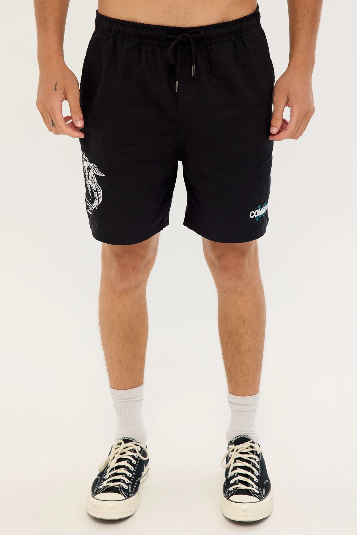 Common Need Sumi Elastic Waist Short Black - Image 7