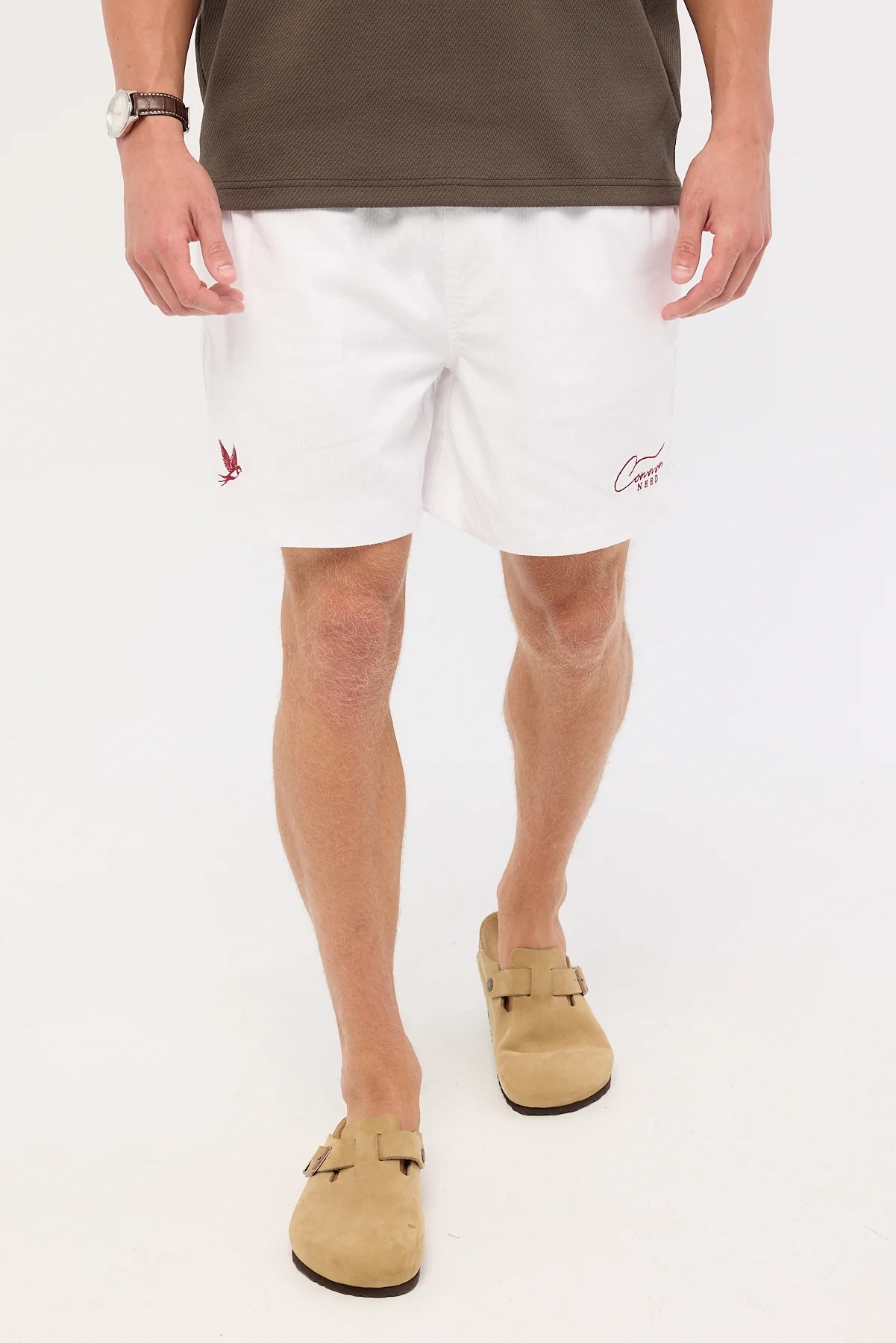 Common Need Swallows Cotton Short White - Image 2
