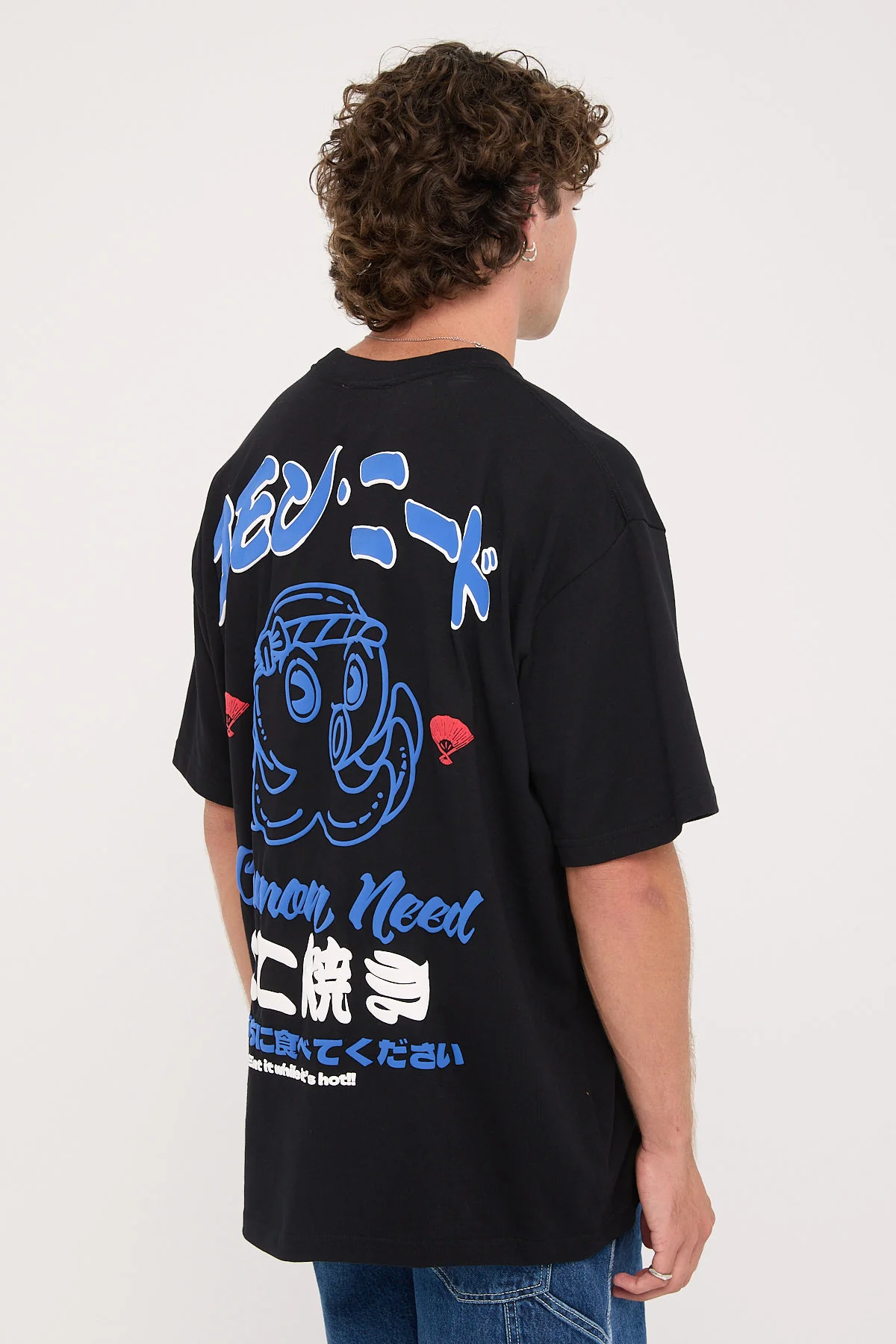 Common Need Takoyaki Heavyweight Boxy Tee Black - Image 5