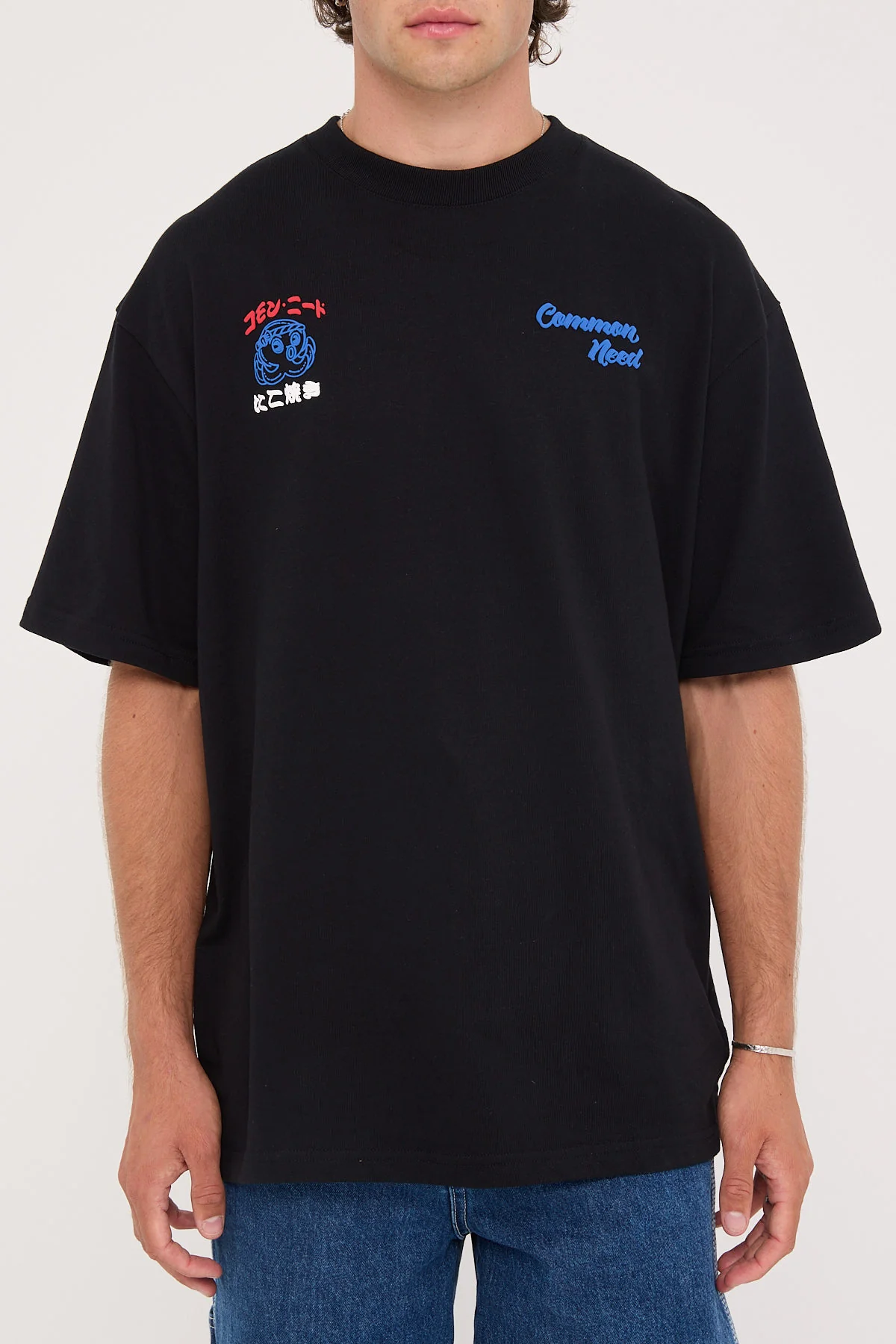 Common Need Takoyaki Heavyweight Boxy Tee Black - Image 7