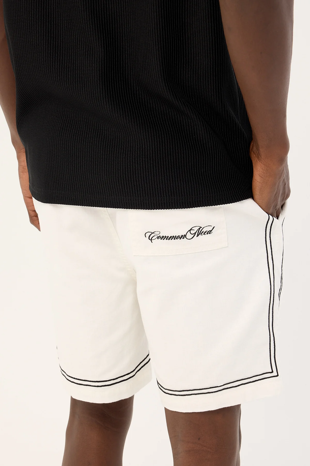 Common Need Token Elastic Waist Short White - Image 6