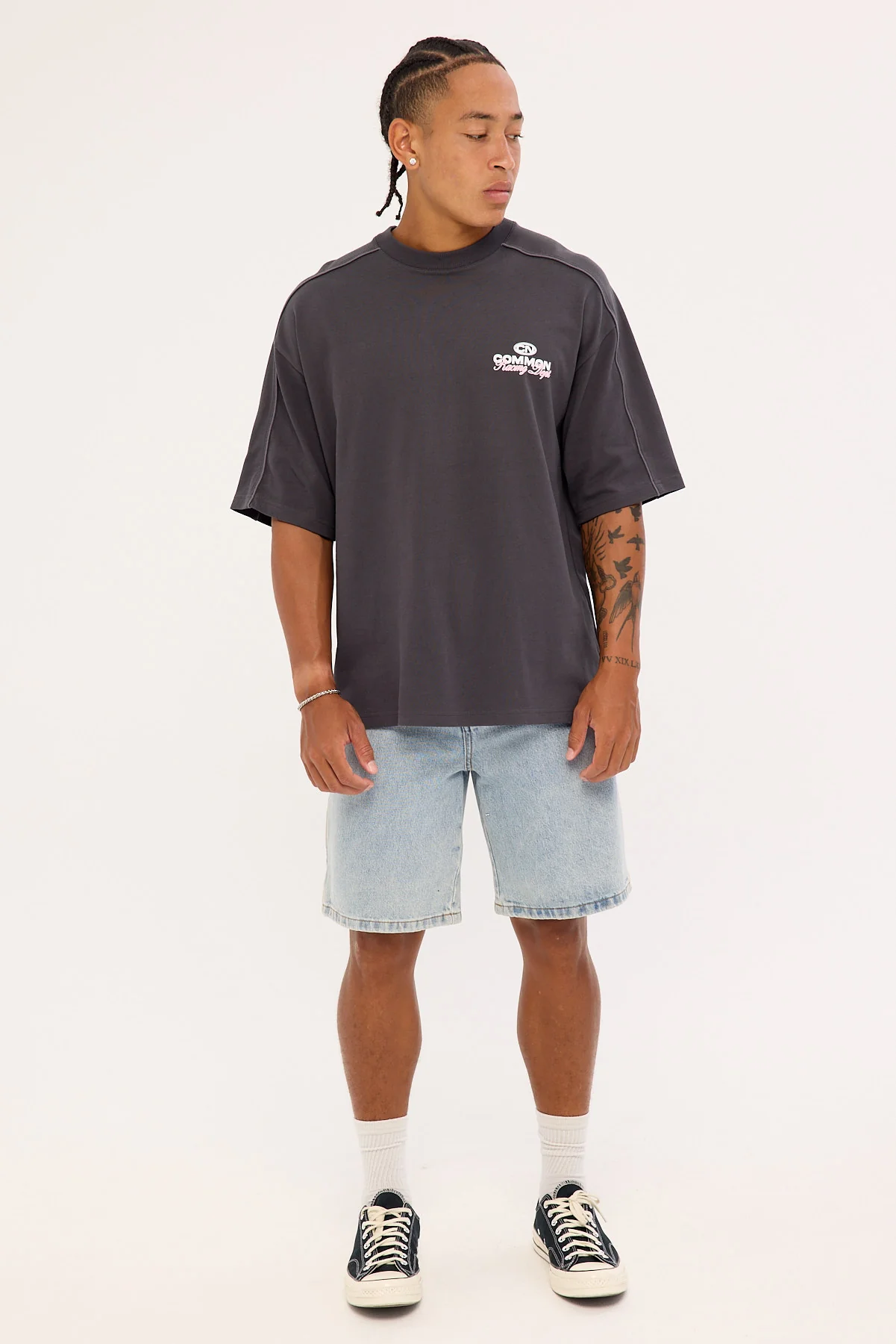 Common Need Trackside Heavyweight Easy Tee Off Black - Image 2