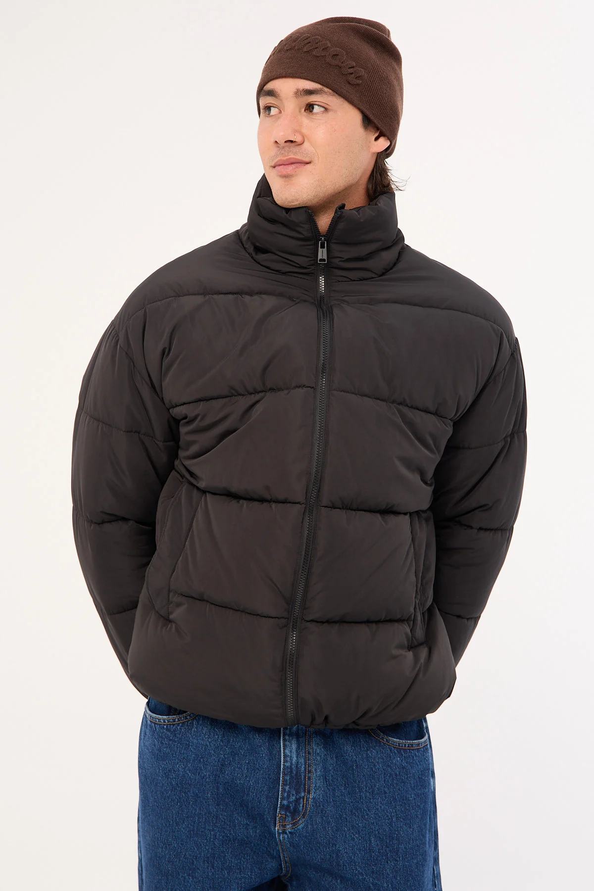 Common Need Vancouver Recycled Puffer Jacket Jet Black - Image 4
