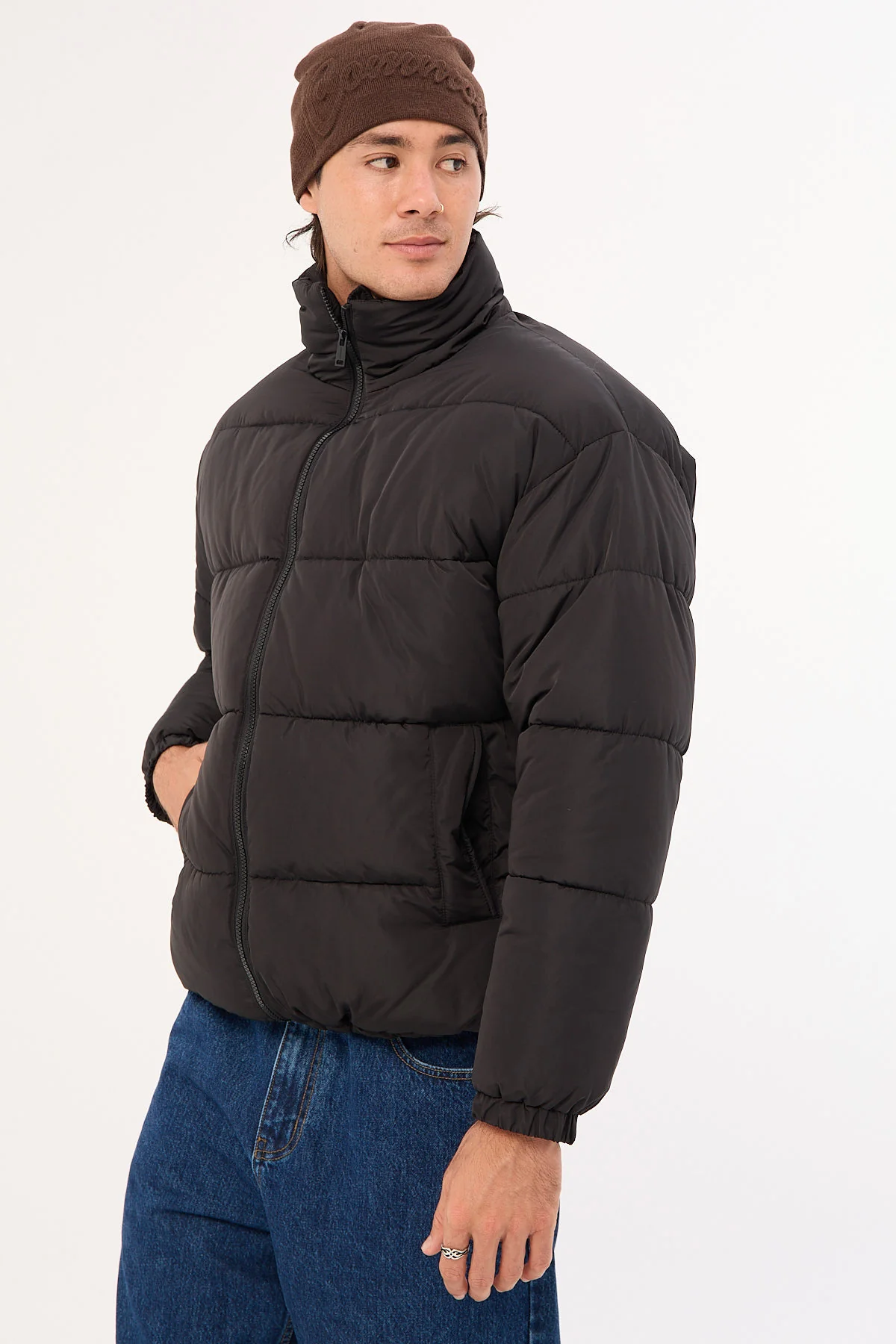 Common Need Vancouver Recycled Puffer Jacket Jet Black - Image 5