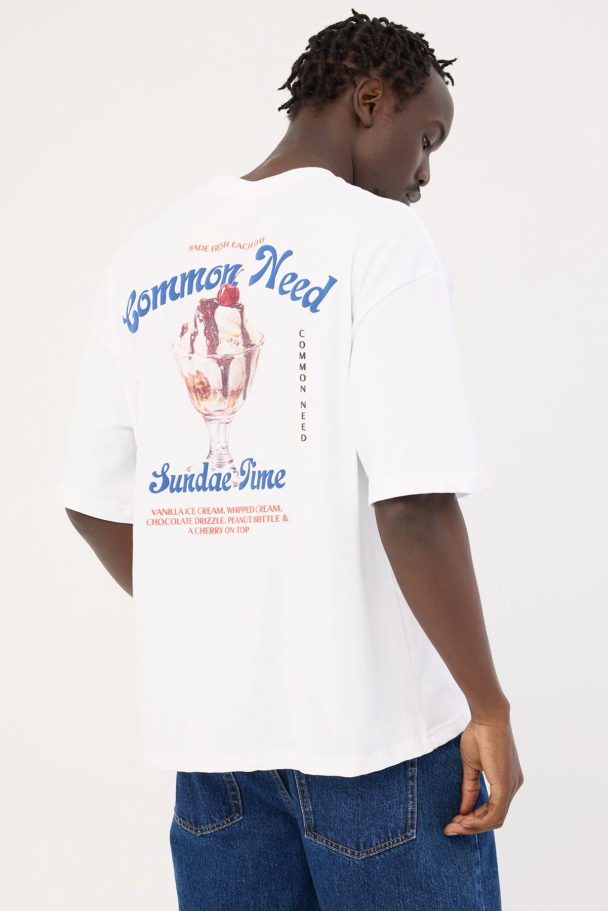 Common Need Vanilla Sundae Heavyweight Easy Tee White - Image 6