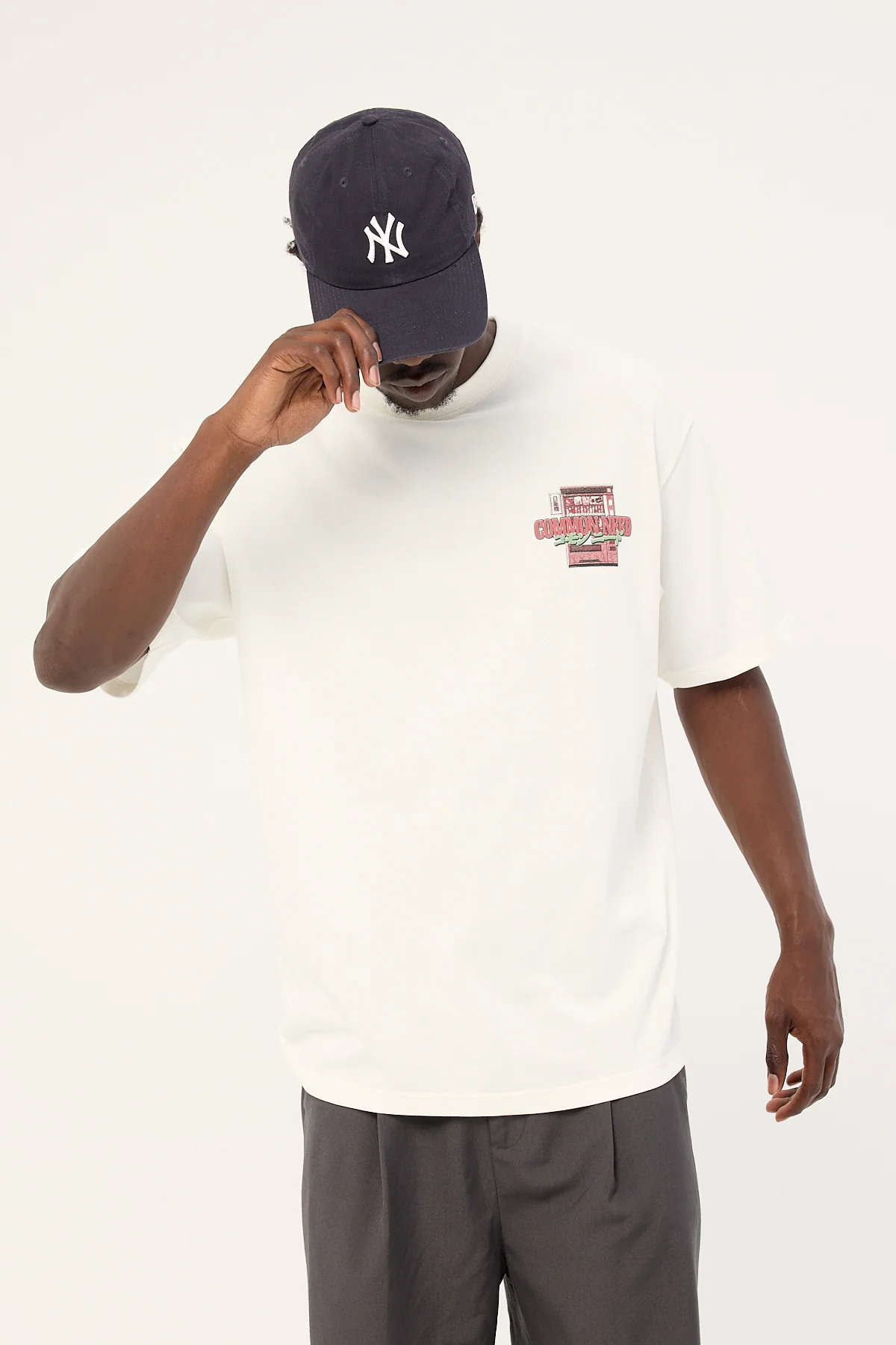 Common Need Vendor Heavyweight Boxy Tee White - Image 3