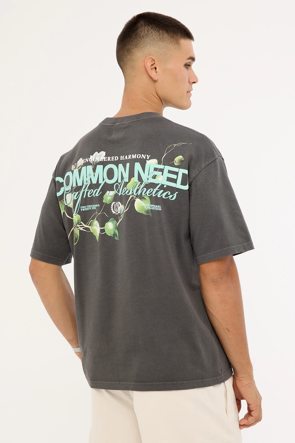 Common Need Vine Heavyweight Easy Tee Washed Black - Image 6