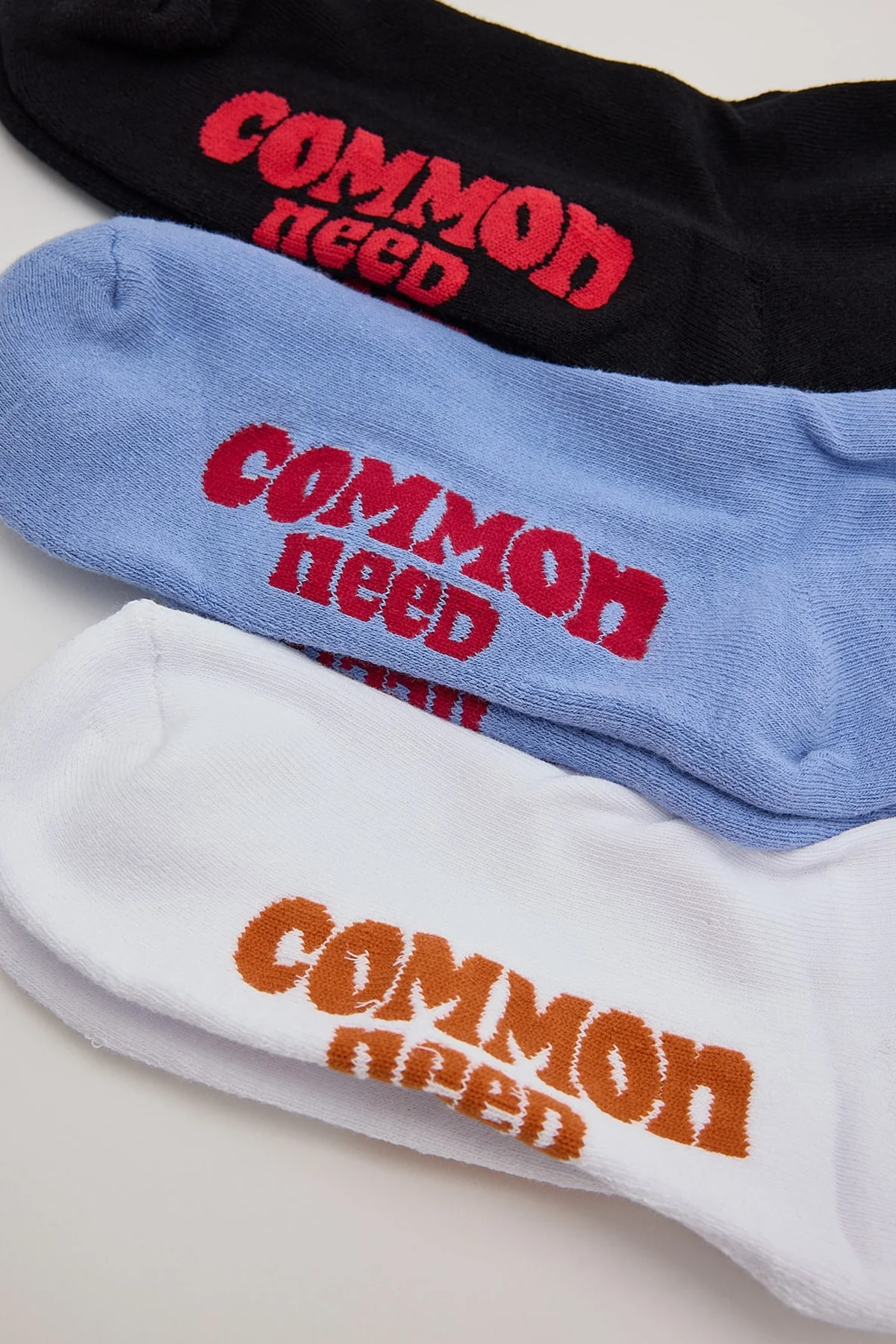 Common Need Vinyl Sock 3 Pack Black/Blue/White - Image 3