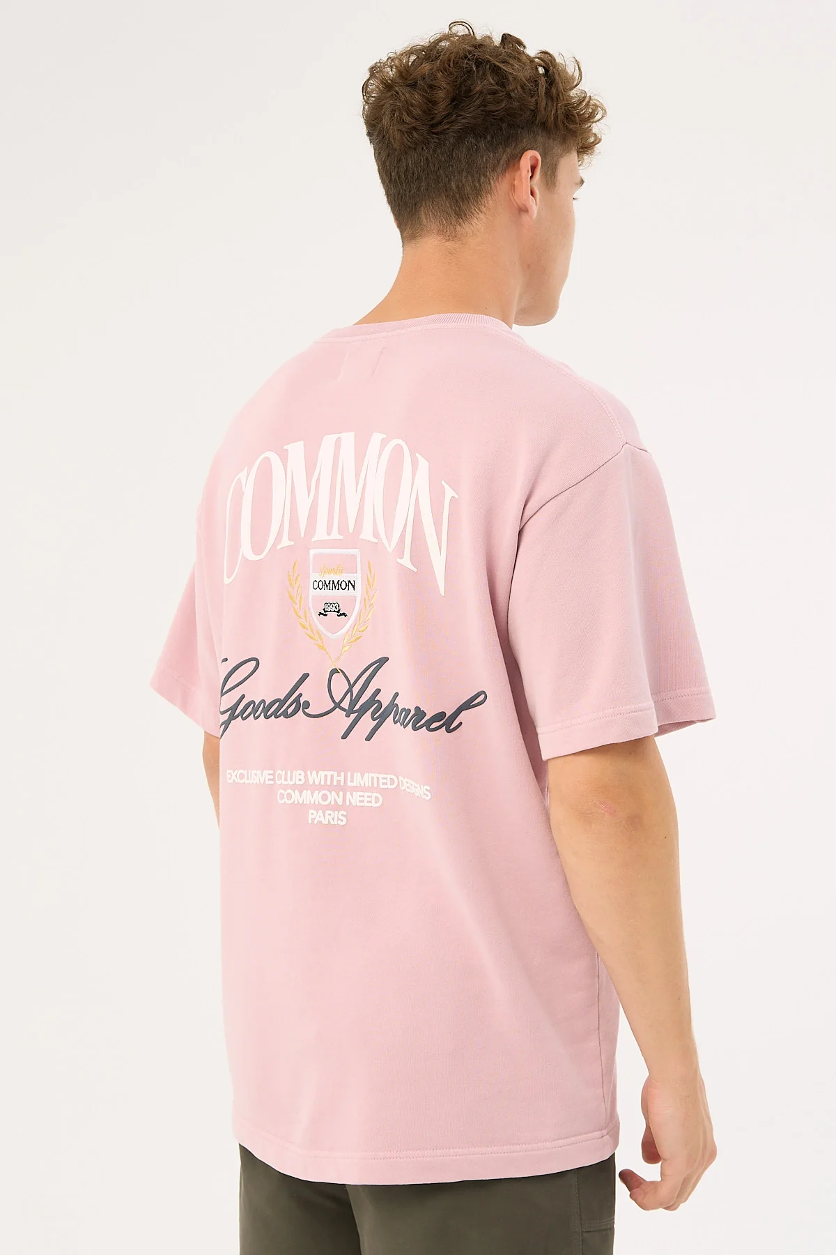 Common Need Whitaker Loopback Boxy Tee Washed Mauve - Image 4