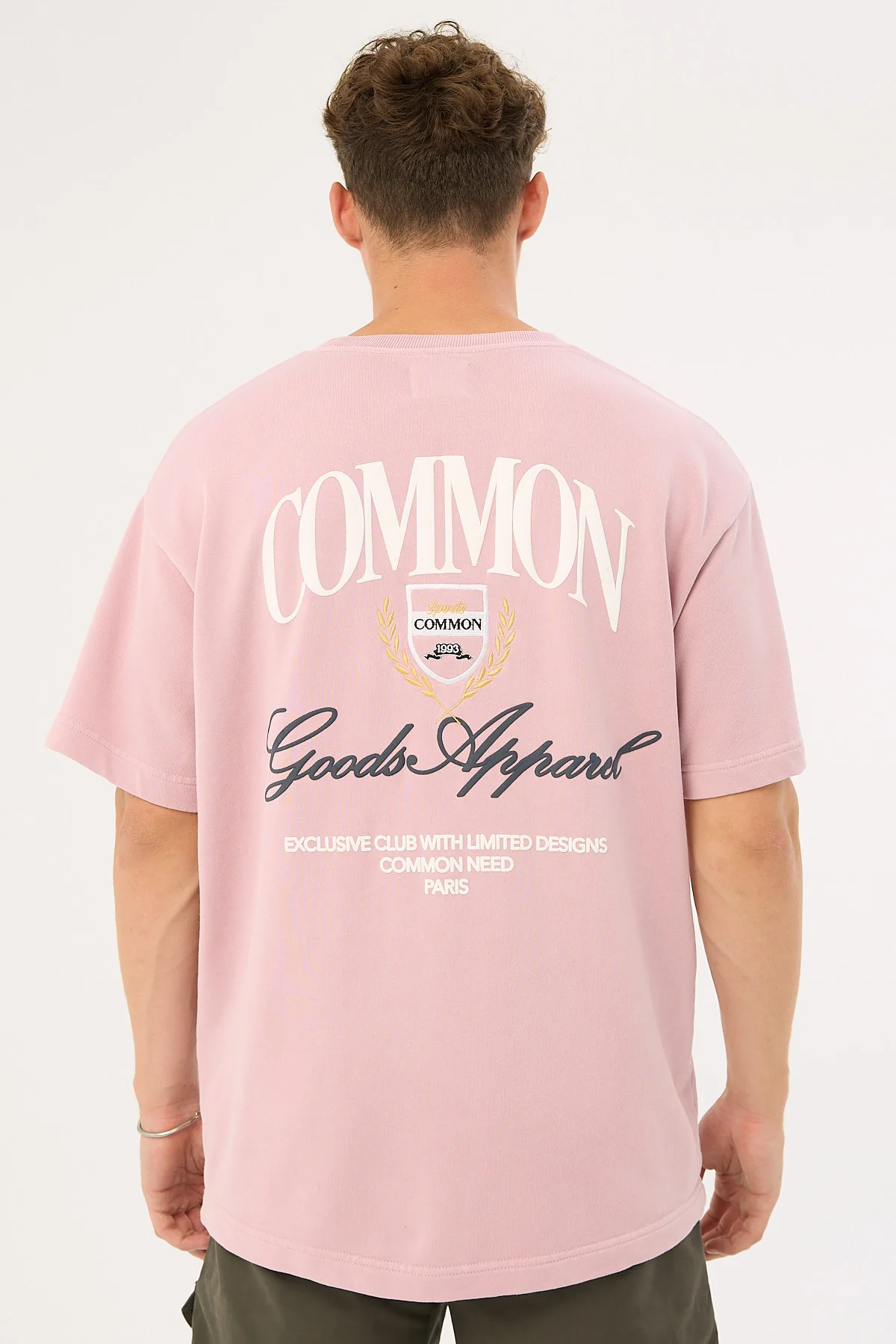 Common Need Whitaker Loopback Boxy Tee Washed Mauve - Image 5