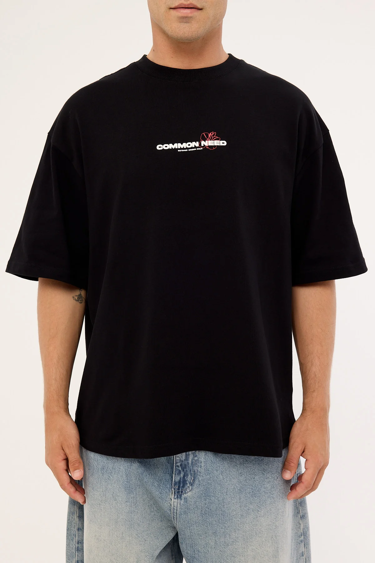 Common Need Wild Sector Heavyweight Easy Tee Black - Image 7