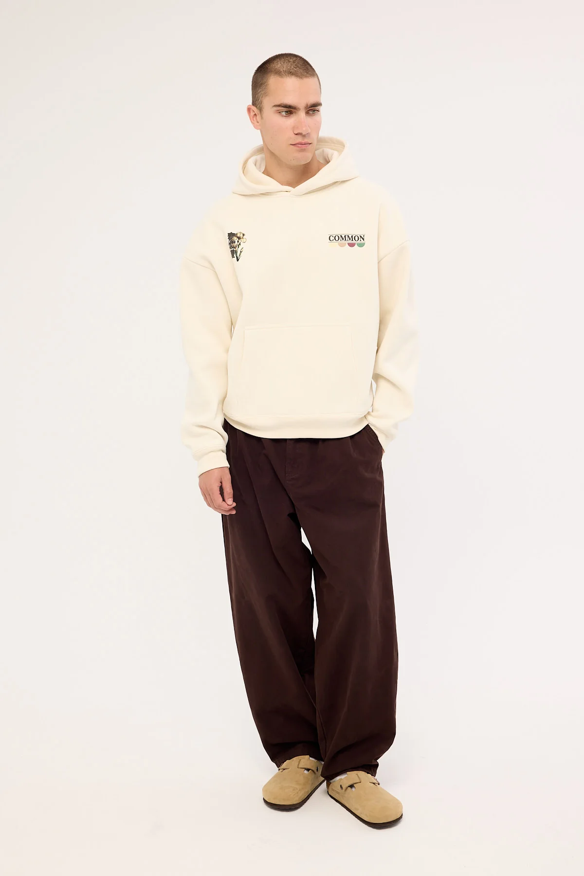Common Need Yuri Cropped Hoodie Off White - Image 3