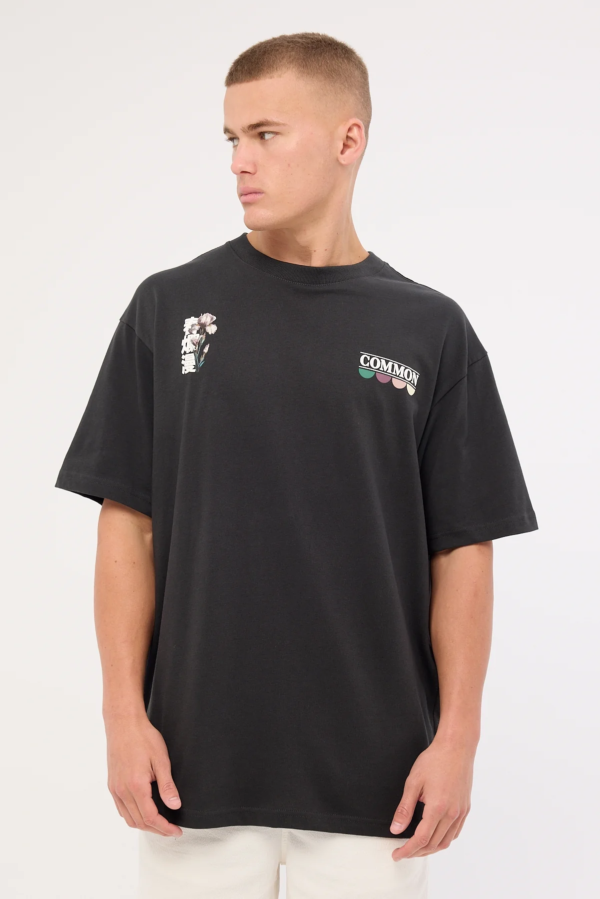 Common Need Yuri Heavyweight Boxy Tee Onyx - Image 6