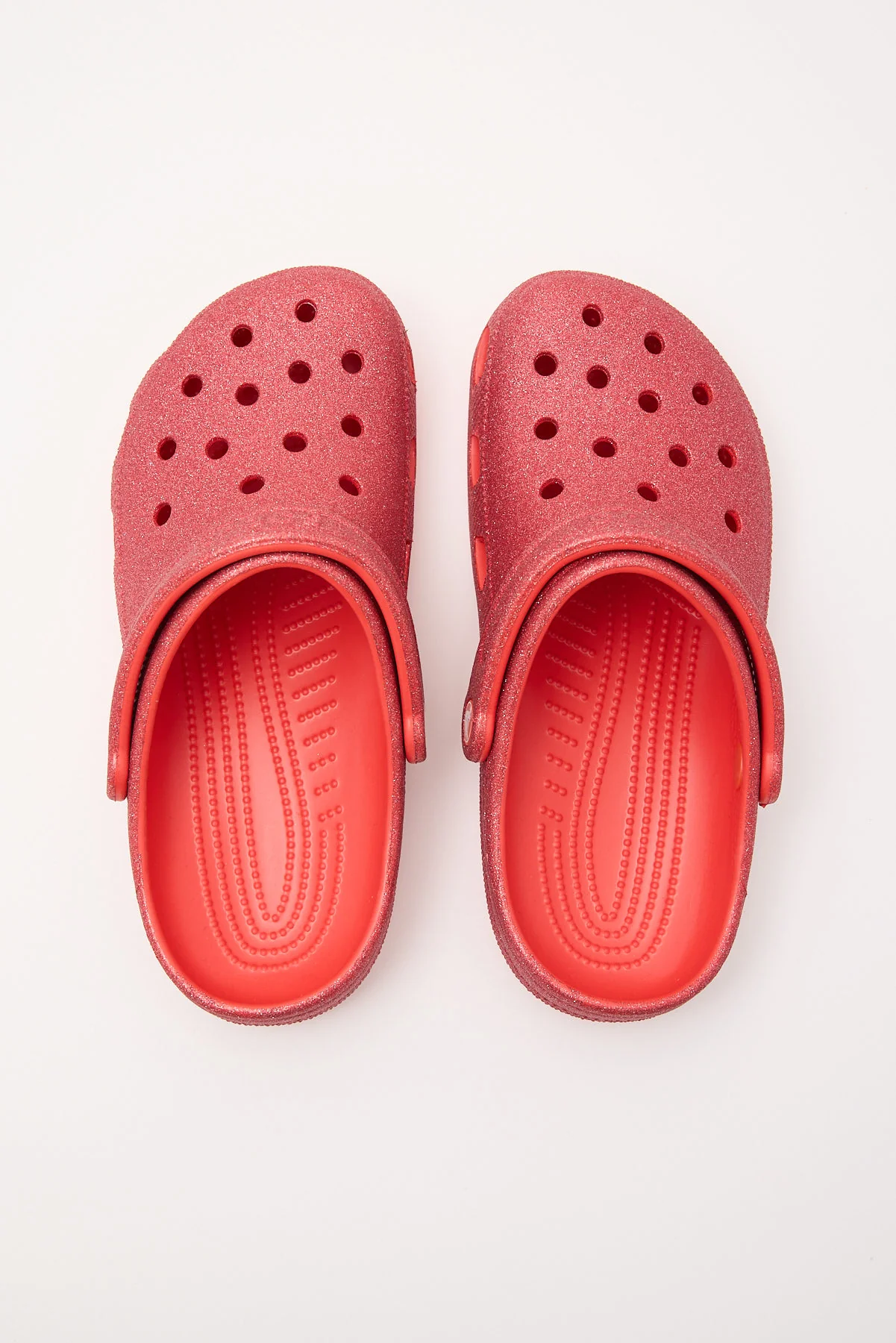 Crocs Classic Glitter Clog Cherry Red - Image 2