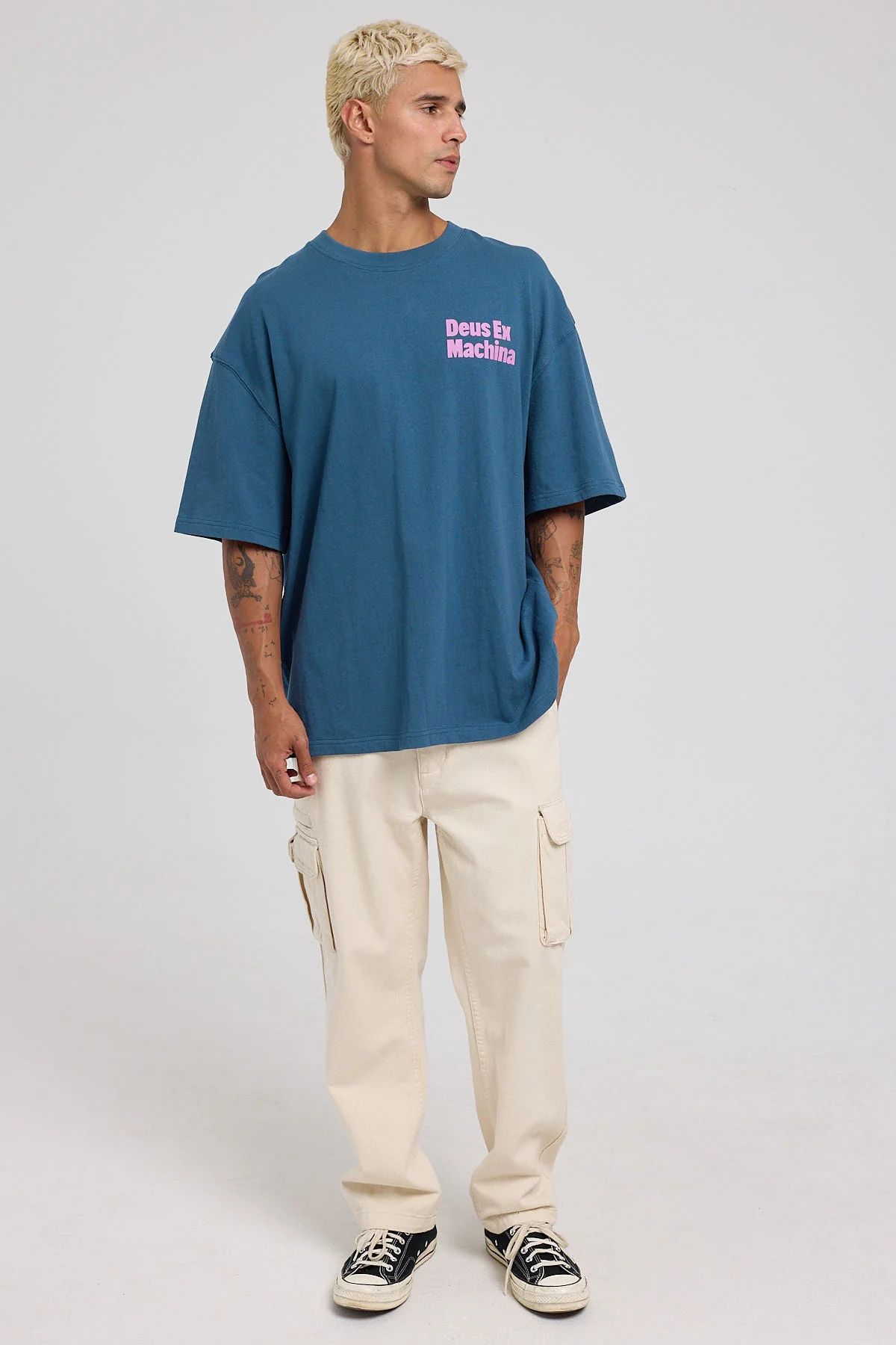 Deus Ex Machina Angel Energy Tee Indian Teal - Image 2