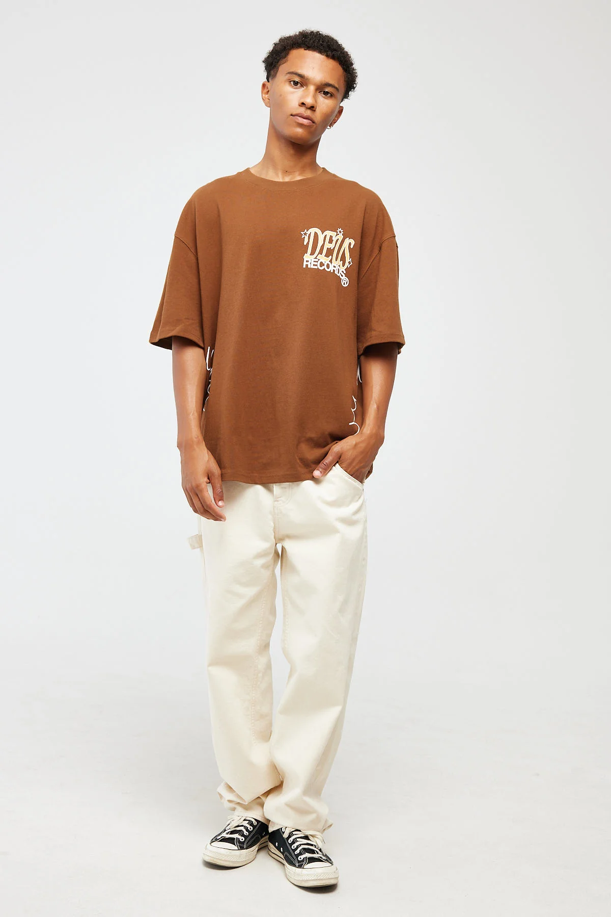 Deus Ex Machina Shimmer Tee Toffee Brown - Image 2