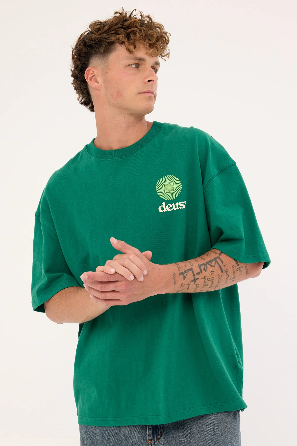 Deus Ex Machina Strata Tee Verdant Green - Image 4