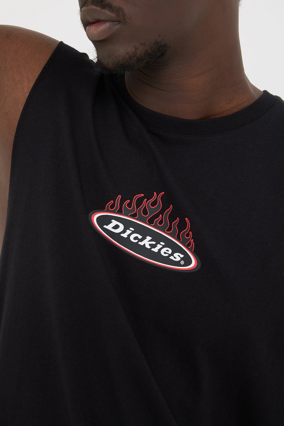 Dickies Fire Boy Muscle Tee Black - Image 3