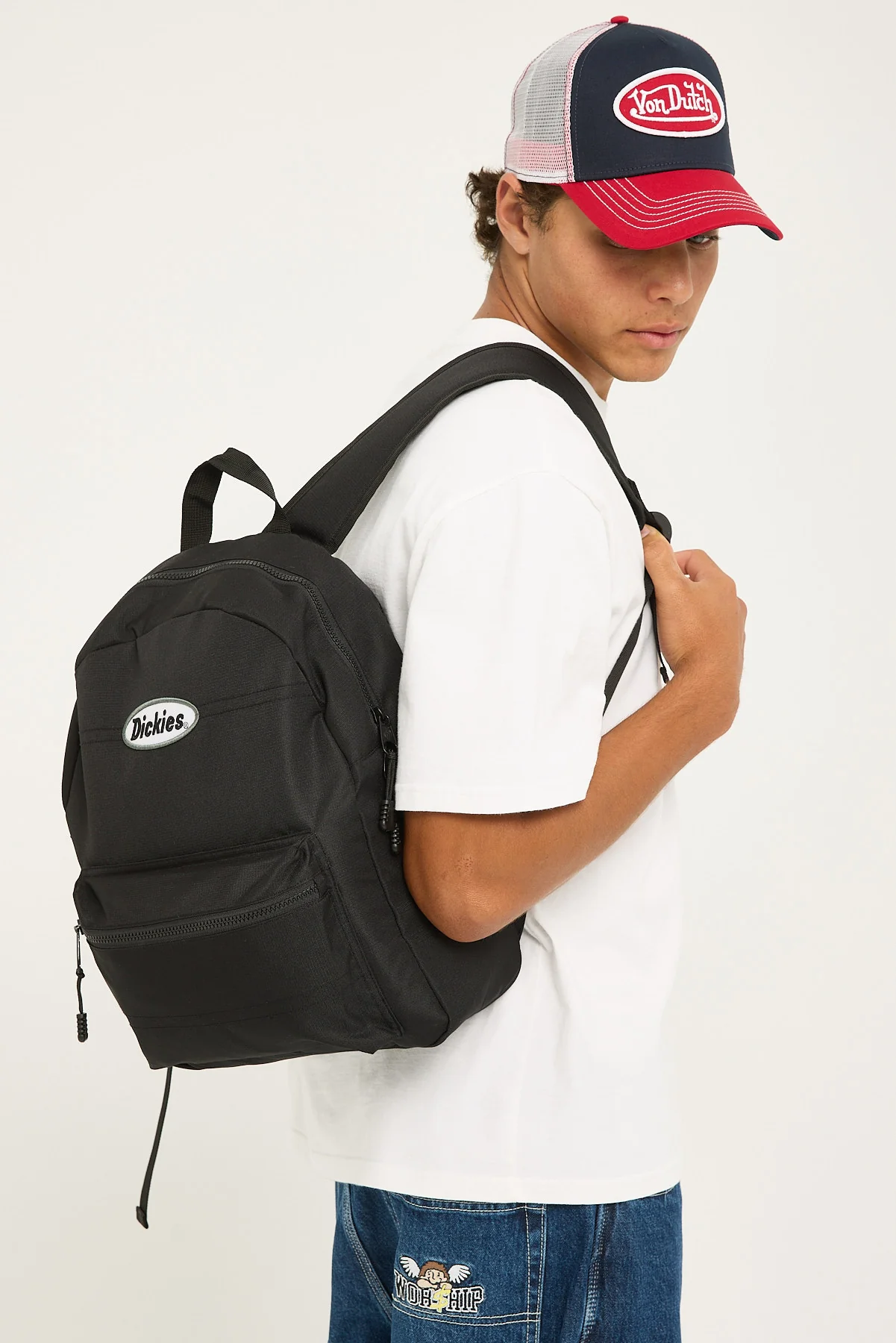 Dickies Lubbock Patch Ripstop Backpack Black - Image 6