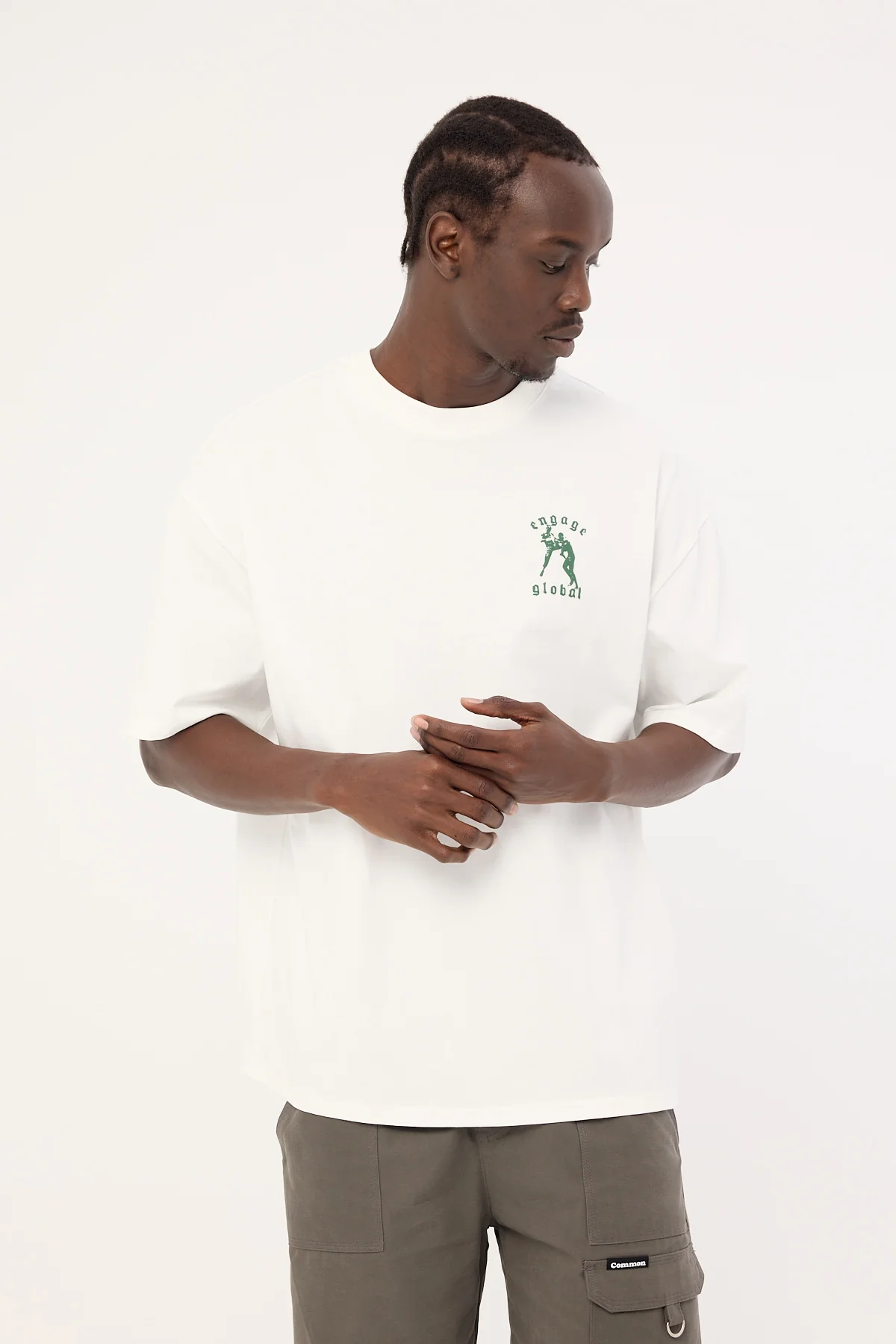 Engage Combat Oversized Tee Off White - Image 4