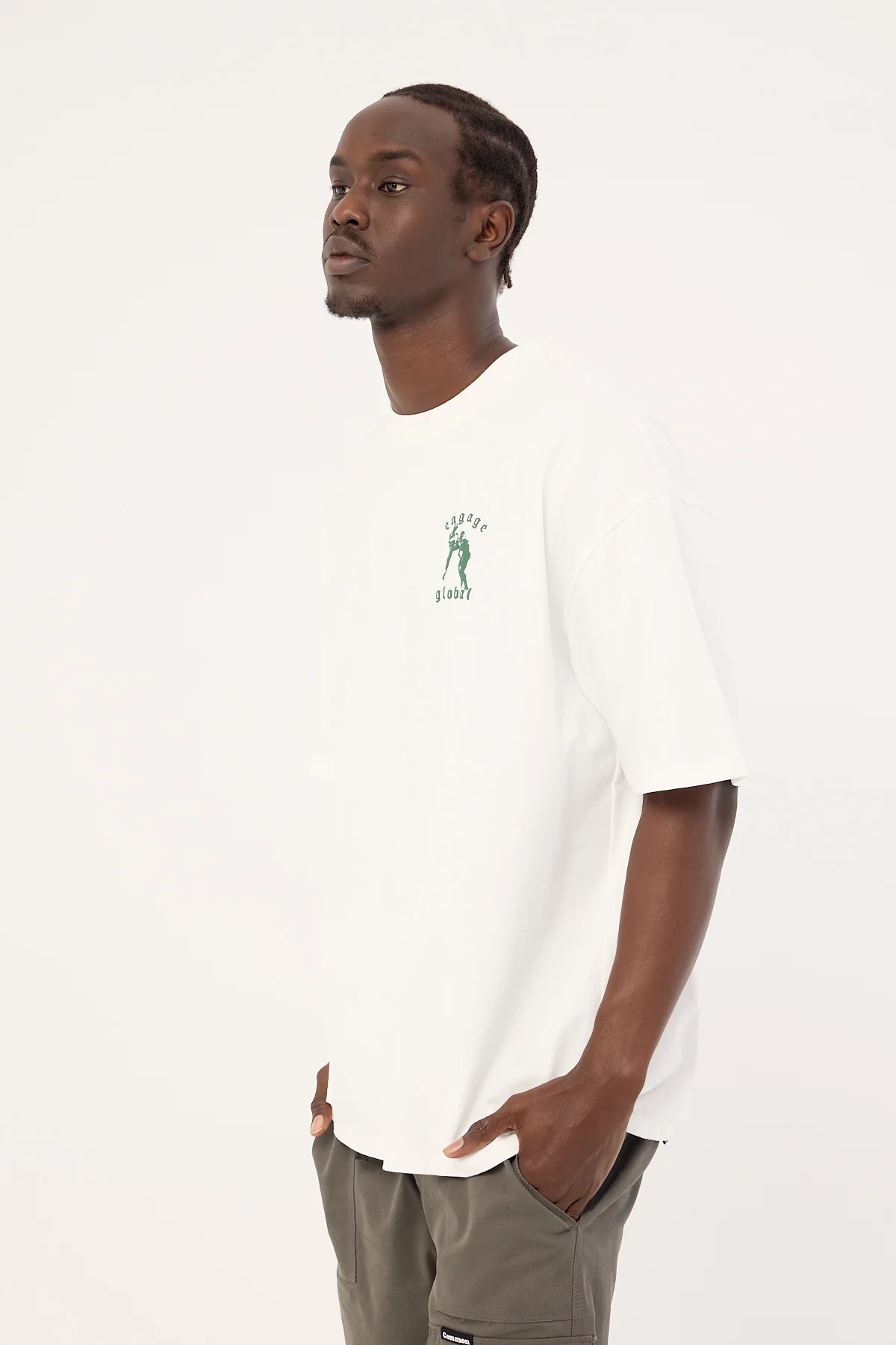 Engage Combat Oversized Tee Off White - Image 6