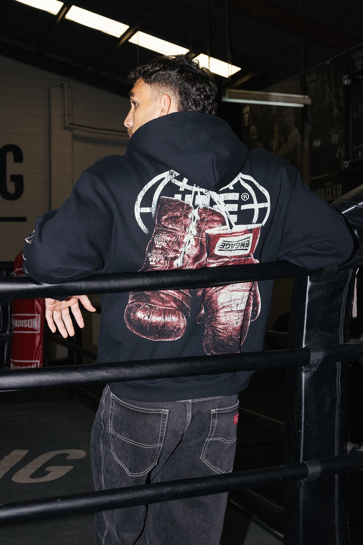 Engage Gloves Up Hoodie Black - Image 2