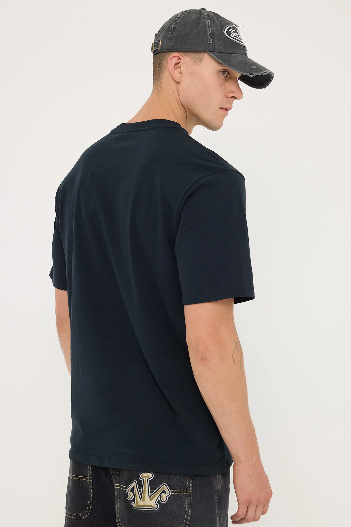 Former Puncture Applique T-Shirt Black - Image 4