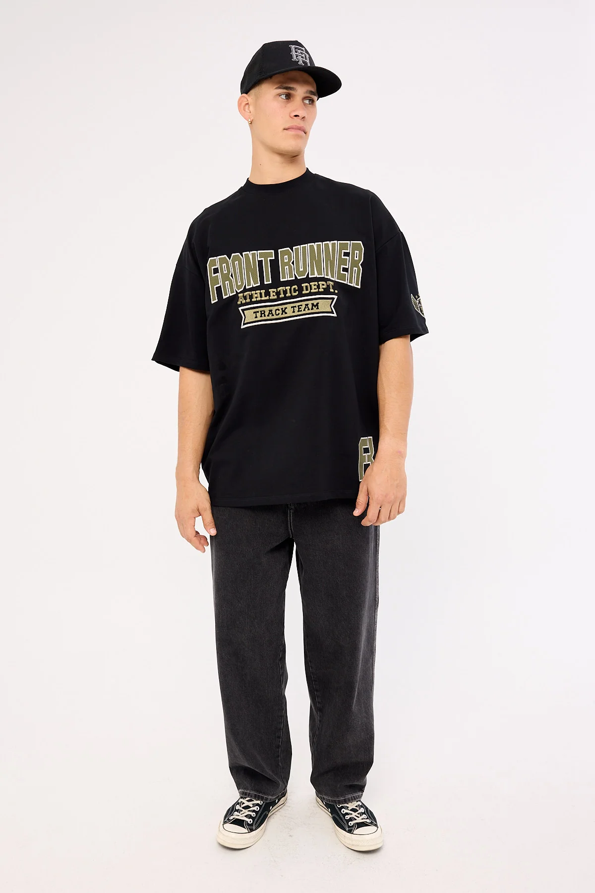 Front Runner Athletic Dept Tee Black Caviar - Image 2