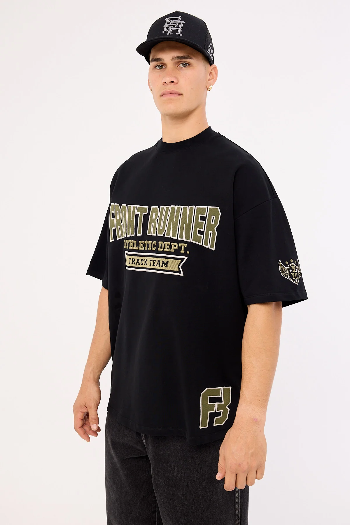 Front Runner Athletic Dept Tee Black Caviar - Image 6