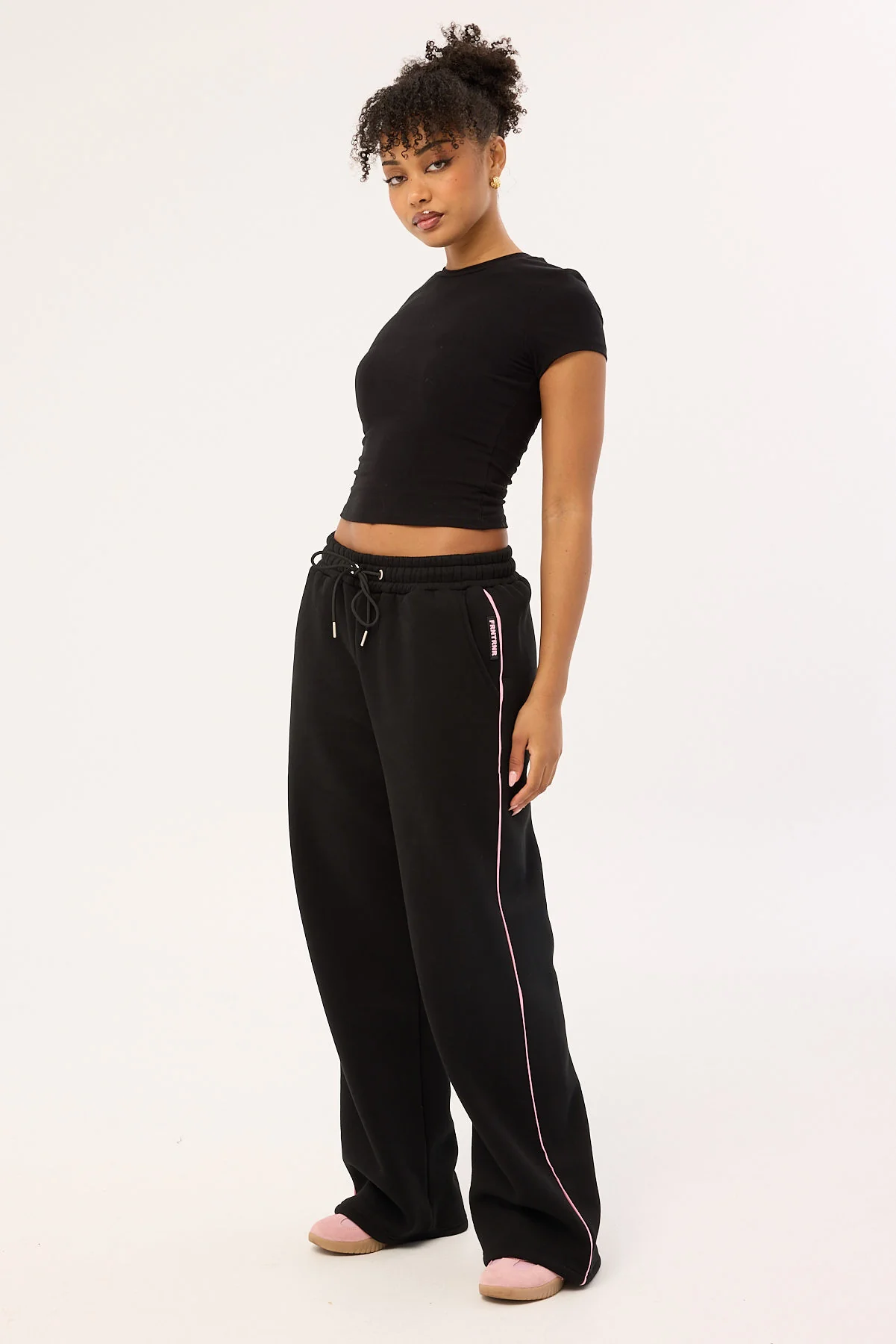 Front Runner FRNT RNR Wide Leg Sweat Pant Black - Image 6