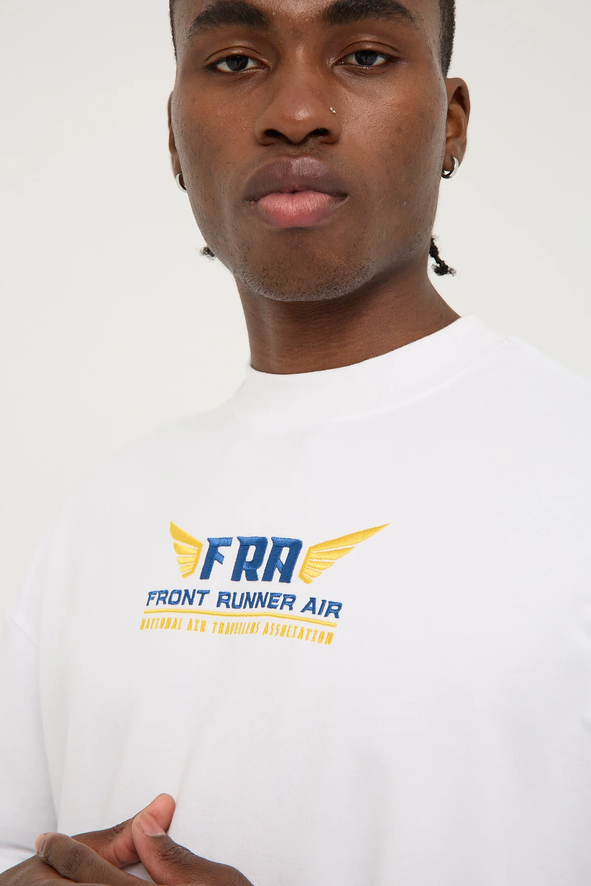 Front Runner Logo Aviation Tee White - Image 6